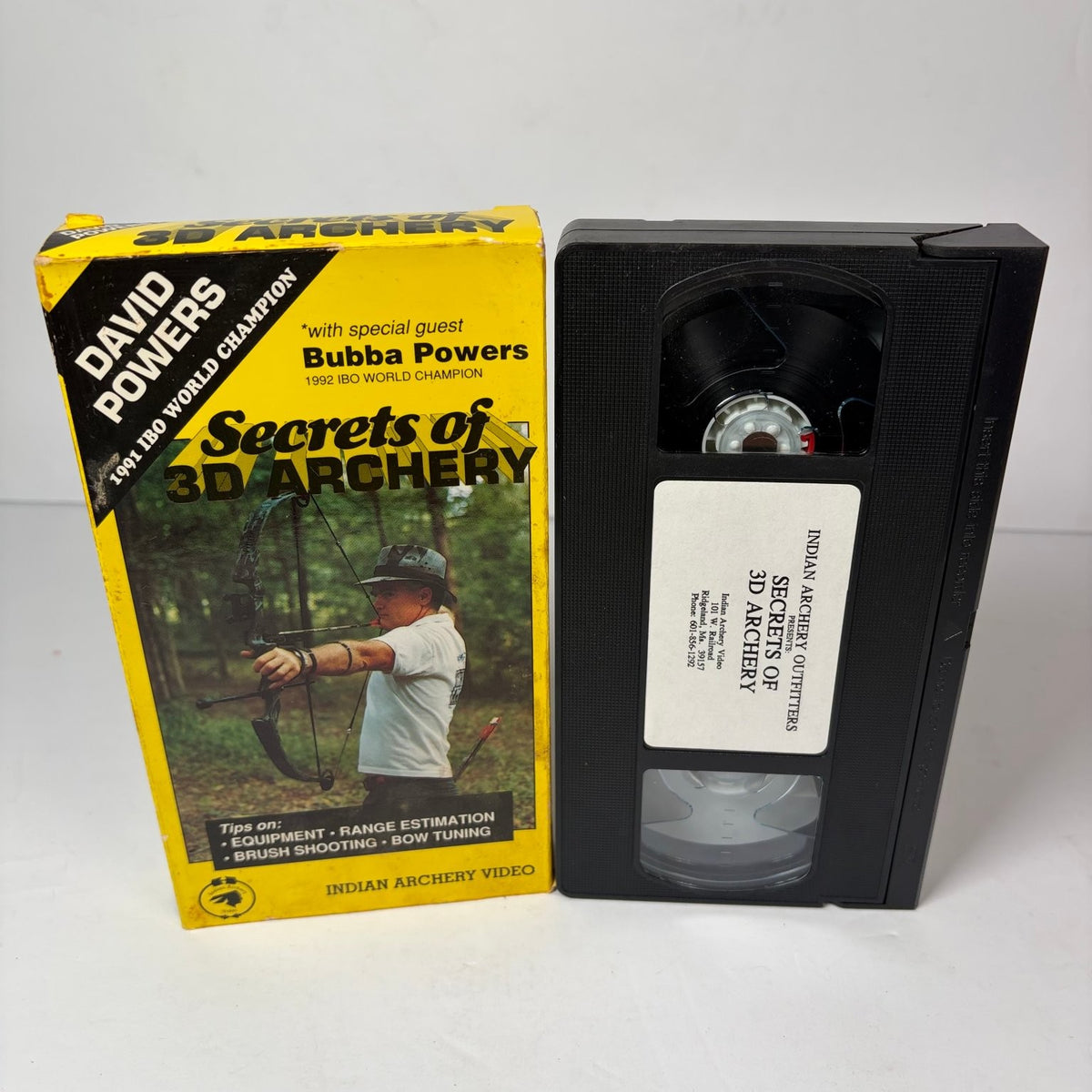 Secrets of 3D Archery VHS 1992 David Powers Instructional Indian Archery Video