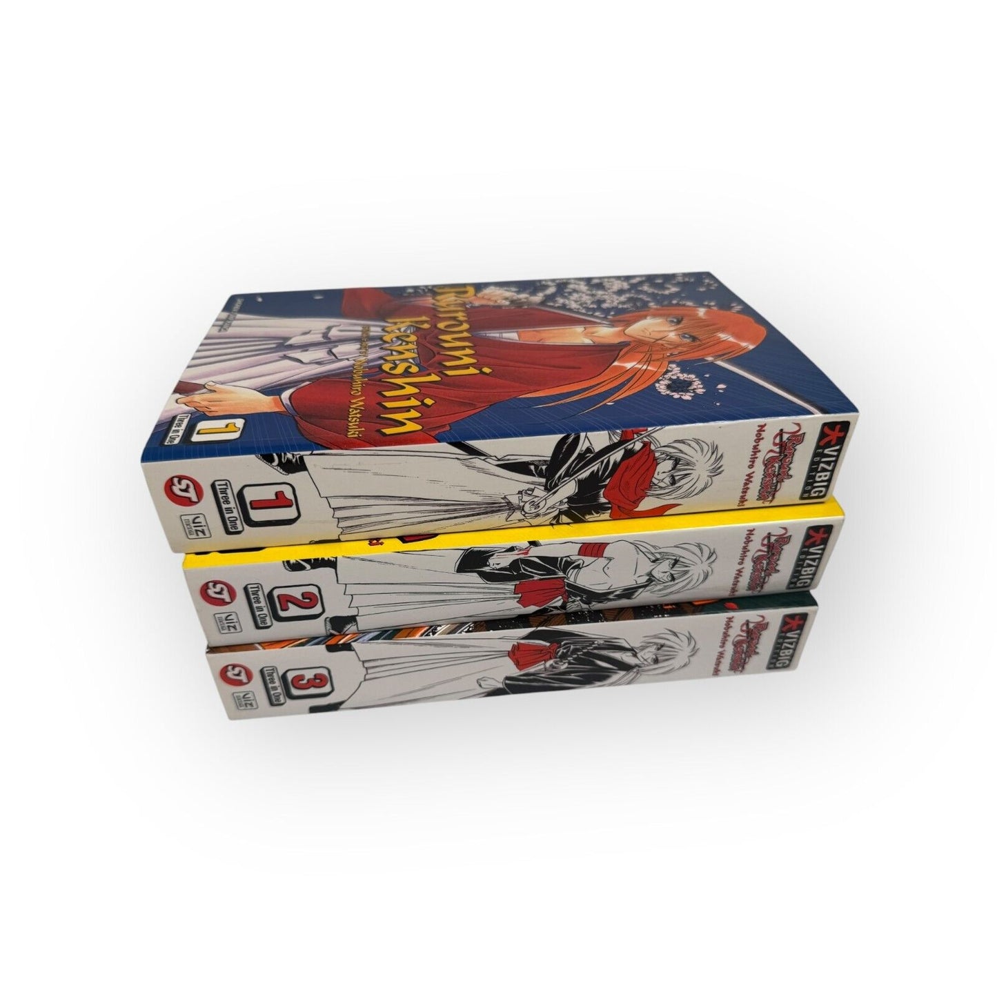 Rurouni Kenshin Viz Big Three-in-One Omnibus Books Volume 1-3