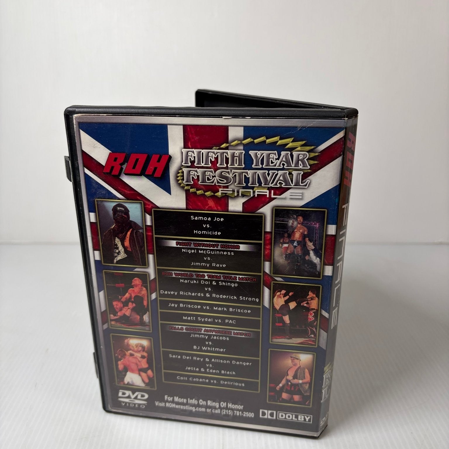 ROH Ring of Honor Fifth Year Festival Finale DVD 2007 Samoa Joe Wrestling OOP