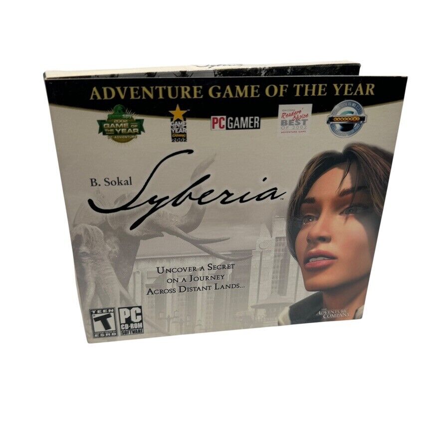 Syberia PC Game by The Adventure Company Sealed in Digipack Case