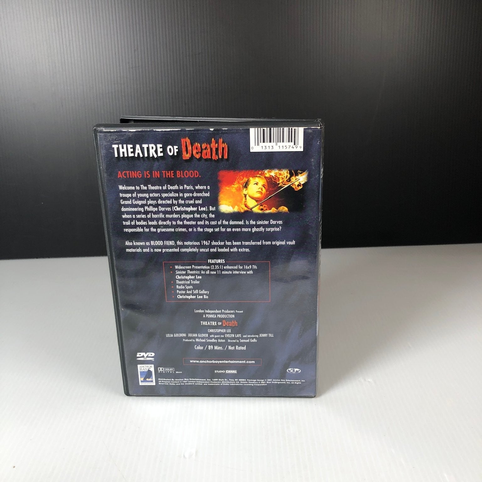 Theatre of Death DVD 1967 Christopher Lee Special Edition Features