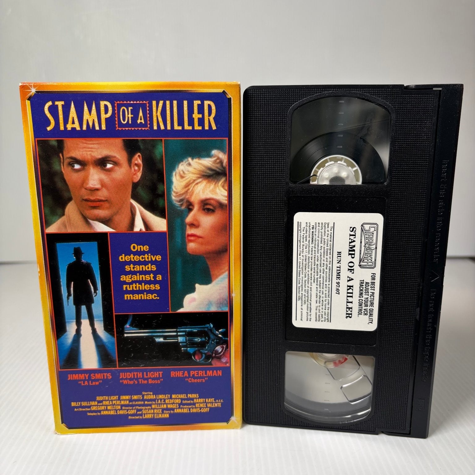 Stamp of a Killer VHS 1991 Thriller Mystery StarMaker Jimmy Smits