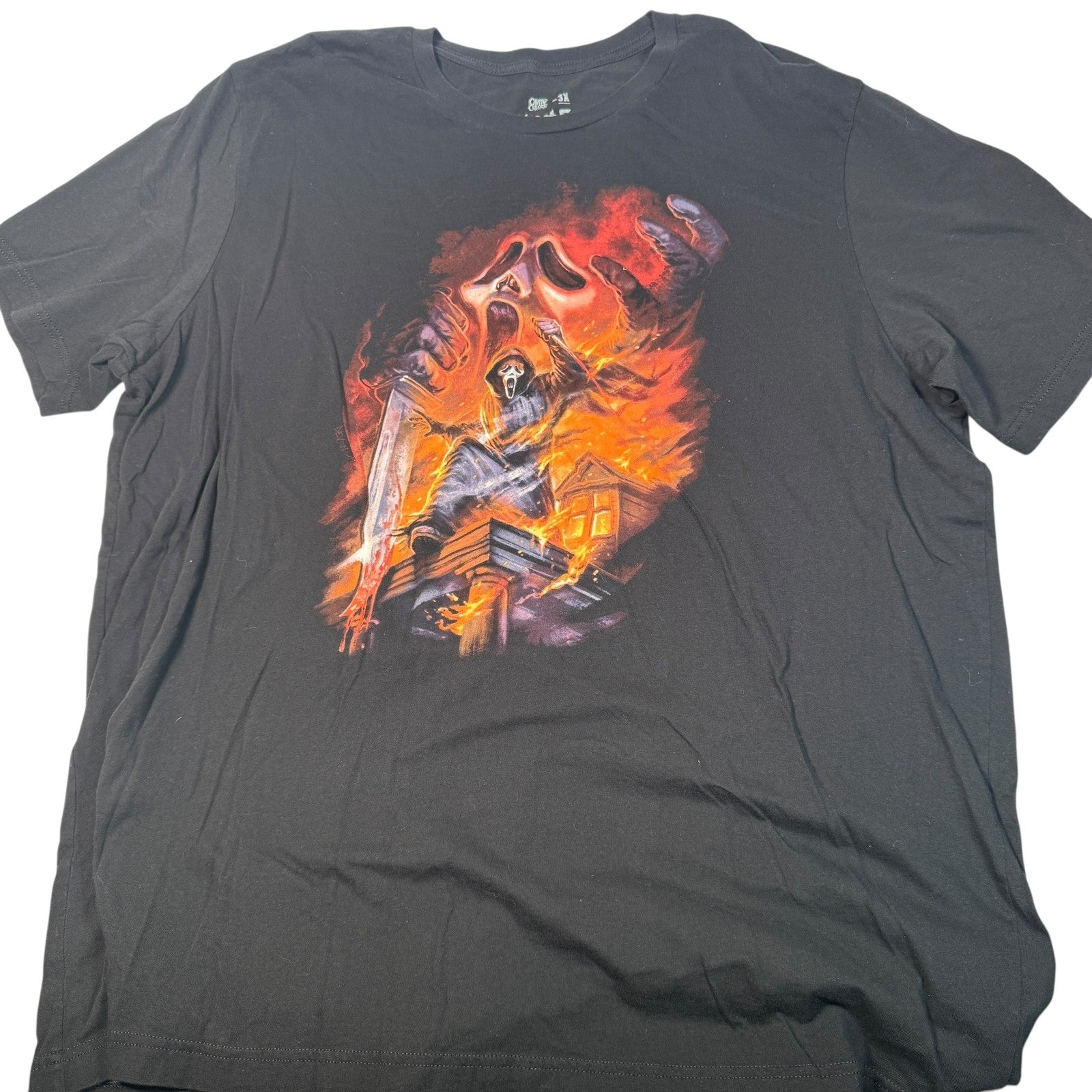 Ghost Face Shirt Mens 3XL Black Cavity Colors Horror Movie Tee Graphic Scream