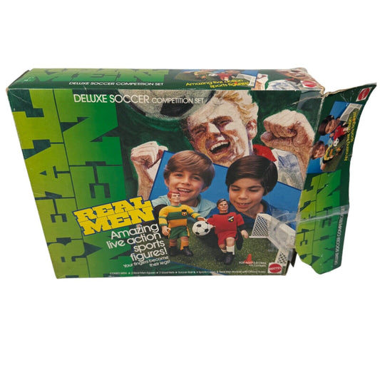 REAL MEN By Mattel Deluxe Soccer Competition Set Players Finger Puppets