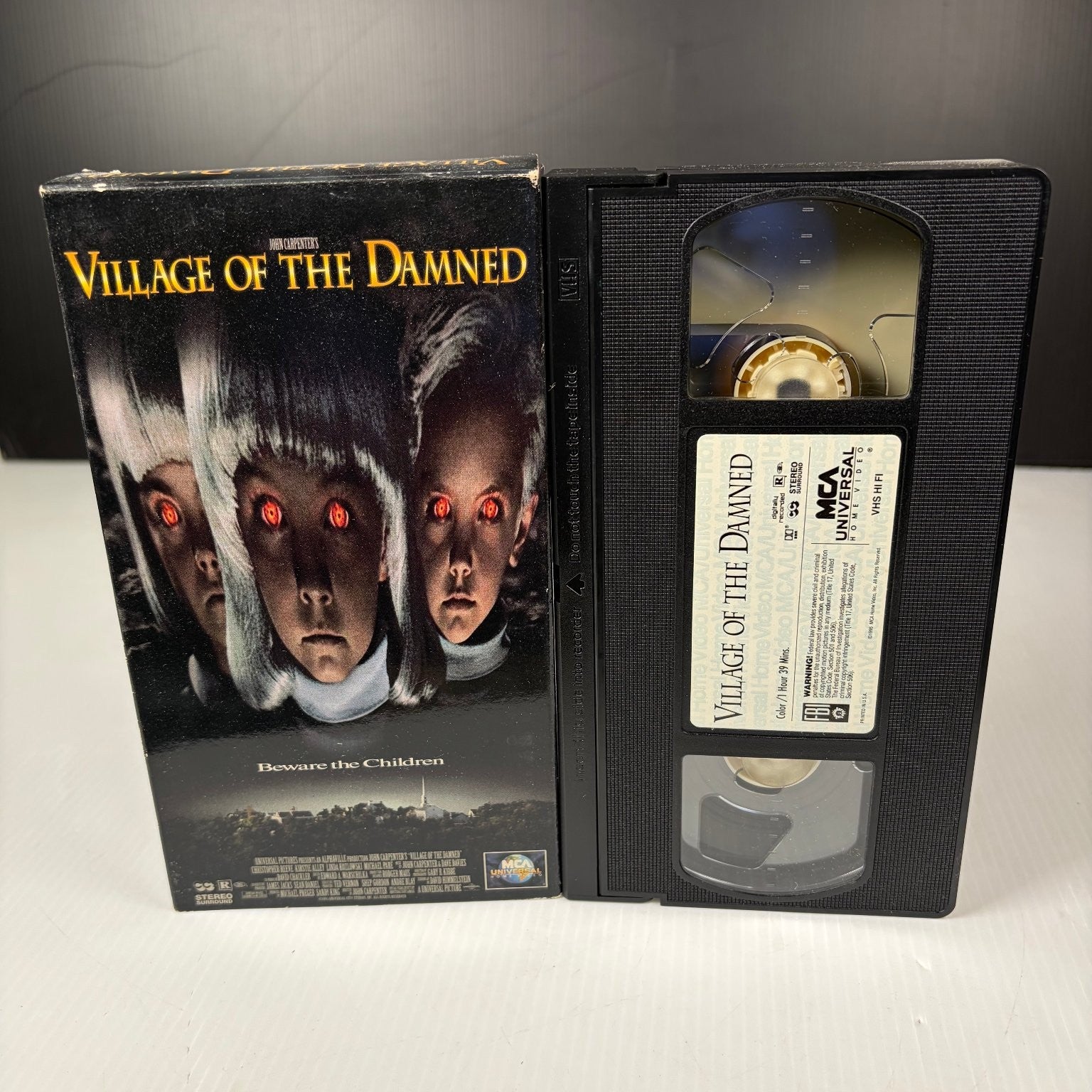 Village of the Damned VHS 1995 Sci-Fi Horror John Carpenter MCA Universal