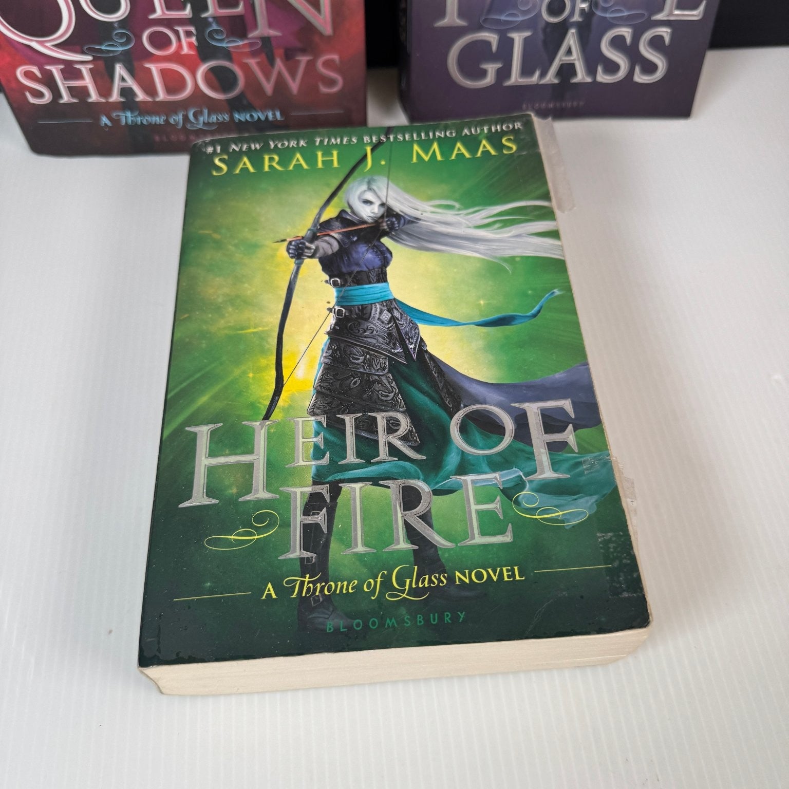 Sarah J Maas Lot of 3 Books Heir of Fire Throne of Glass Queen of Shadows