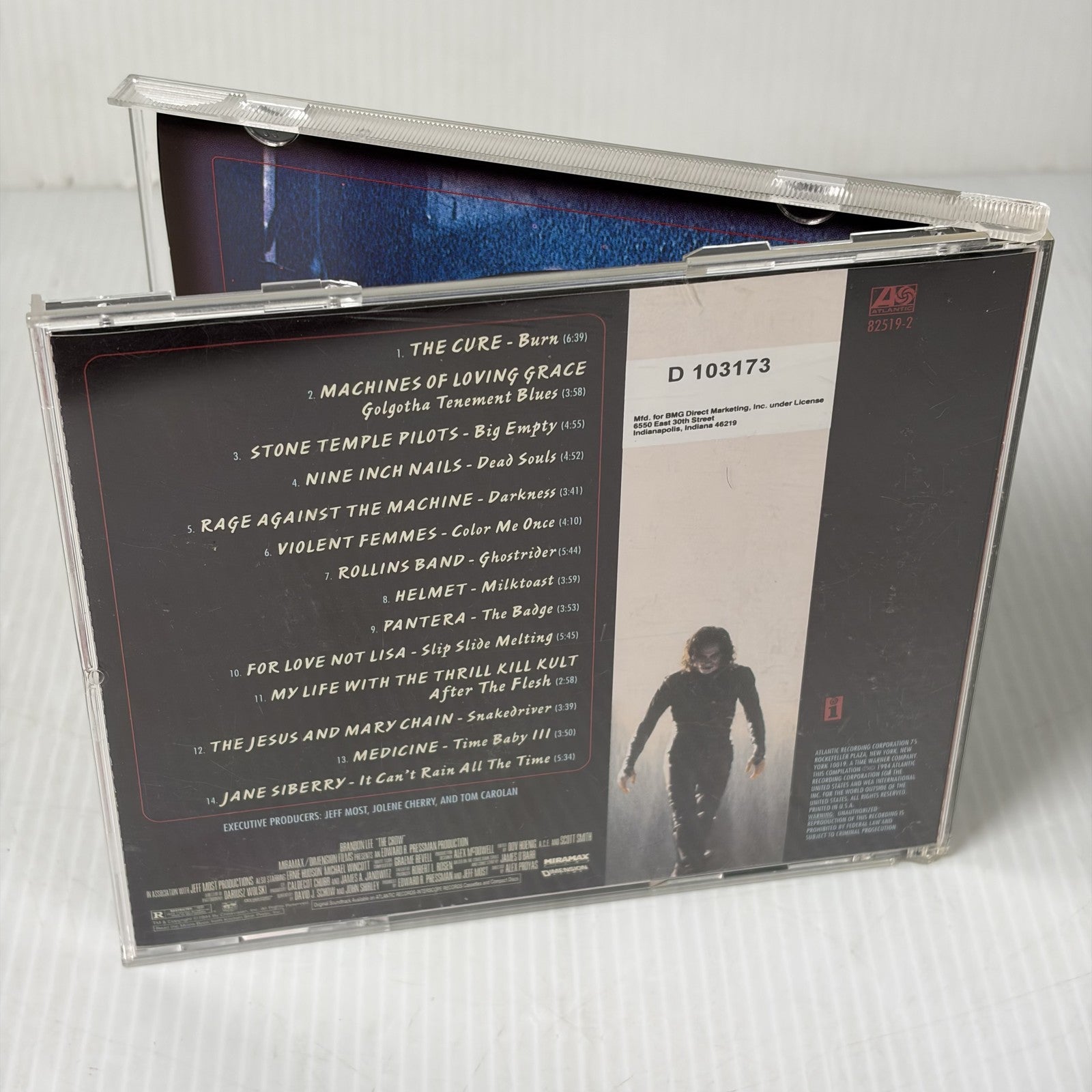 The Crow Original Motion Picture Soundtrack CD 1994 Brandon Lee BMG Club Edition
