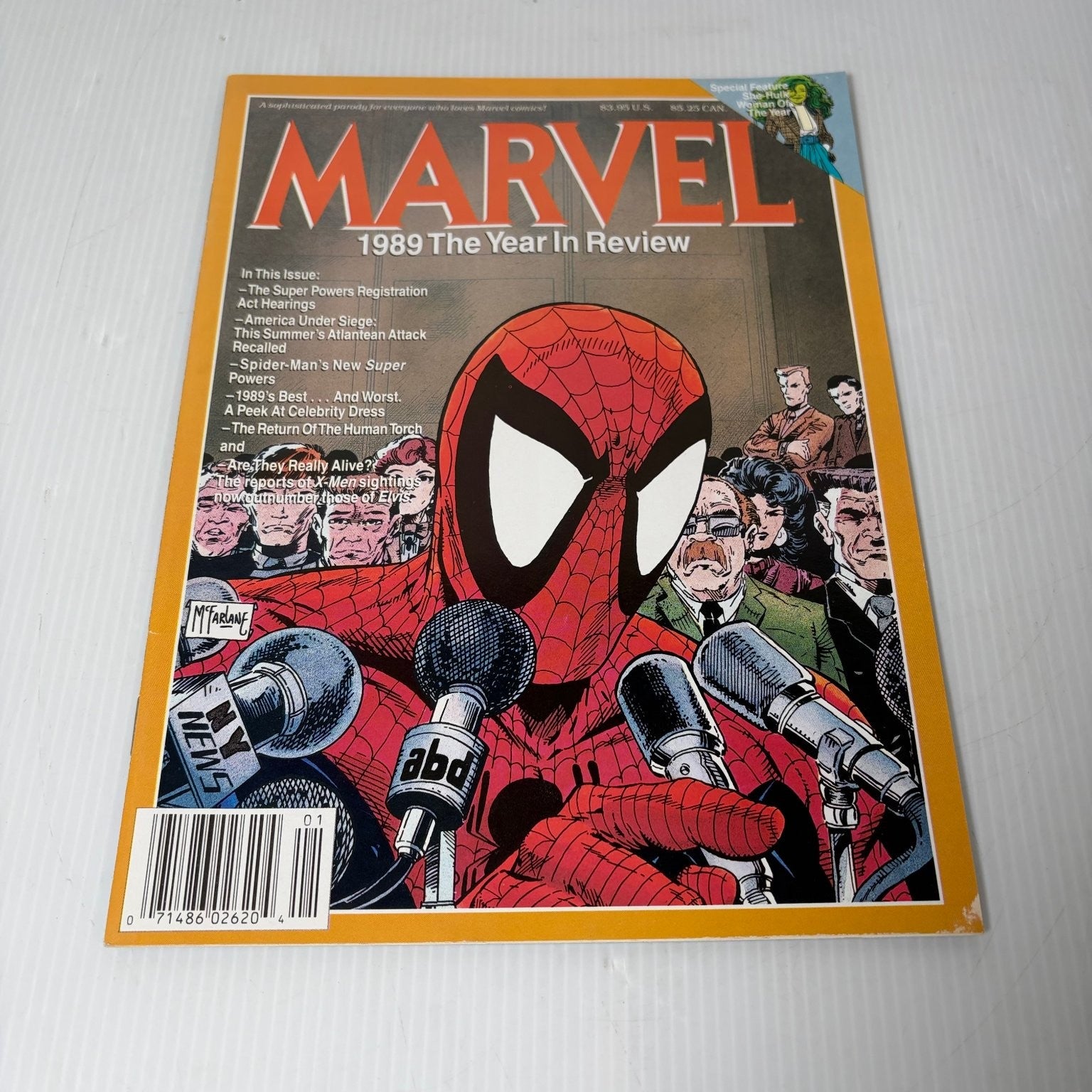 Marvel Magazine 1989 The Year In Review Spider-Man McFarlane Comics