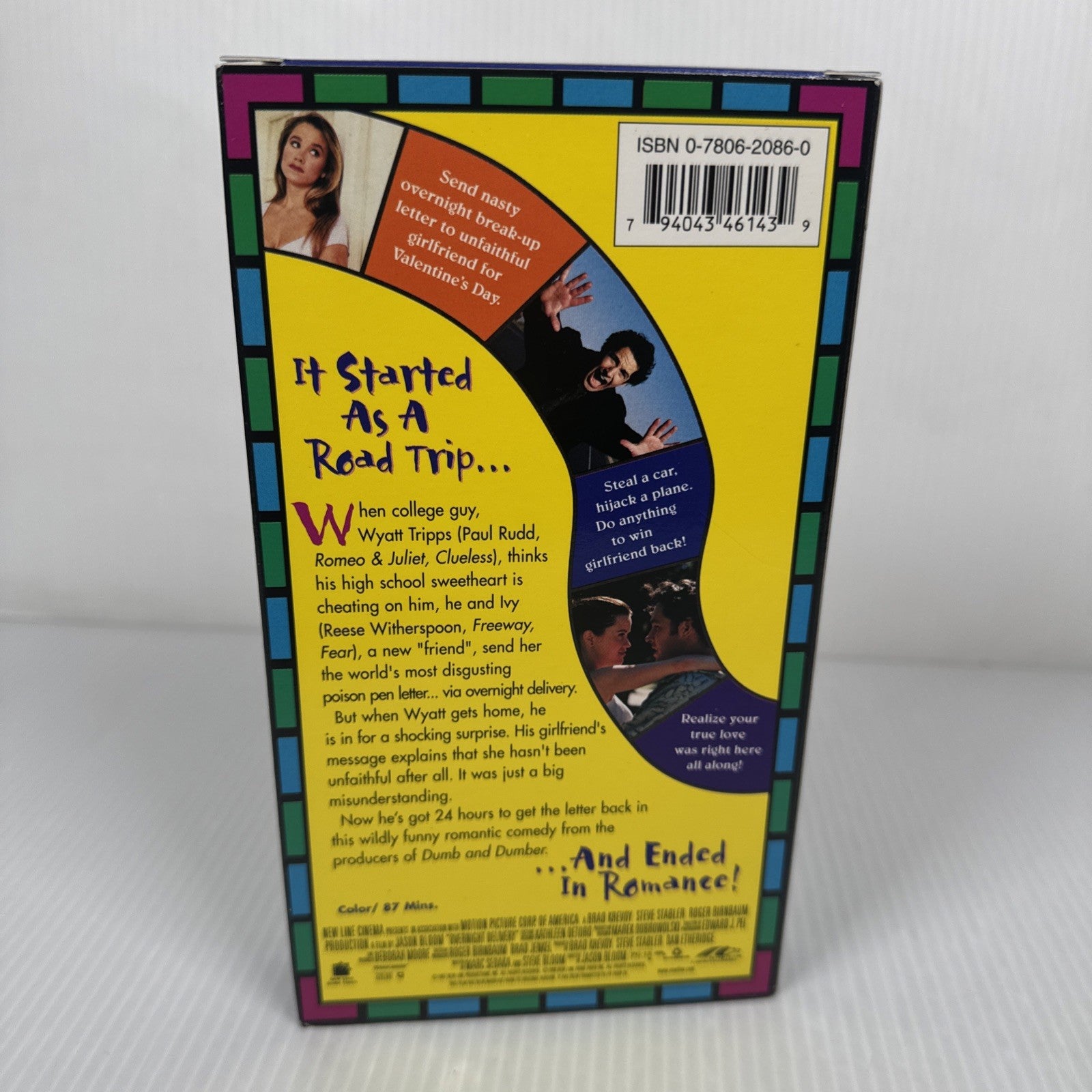 Vintage Overnight Delivery (VHS) Reese Witherspoon & Paul Rudd College Comedy