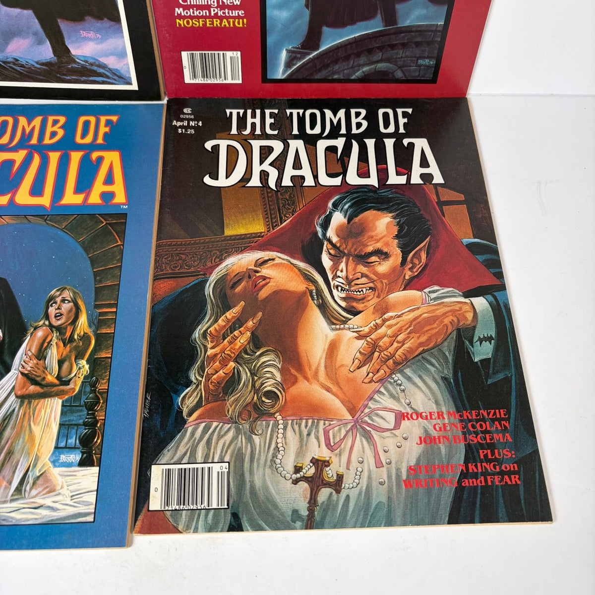 The Tomb of Dracula Magazine Lot of 4 Issues #1-4 Horror Vampire Comics