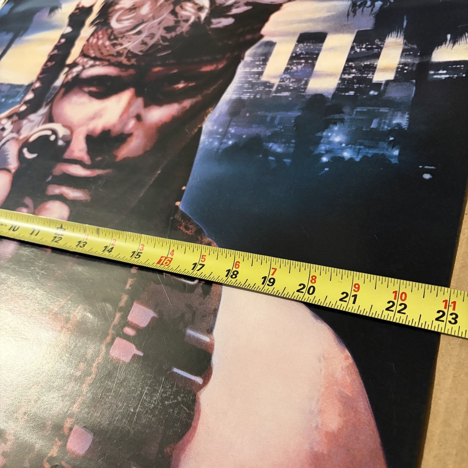 Vintage Steele Justice 1987 Video Store Movie Poster Action Thriller 37" x 23"