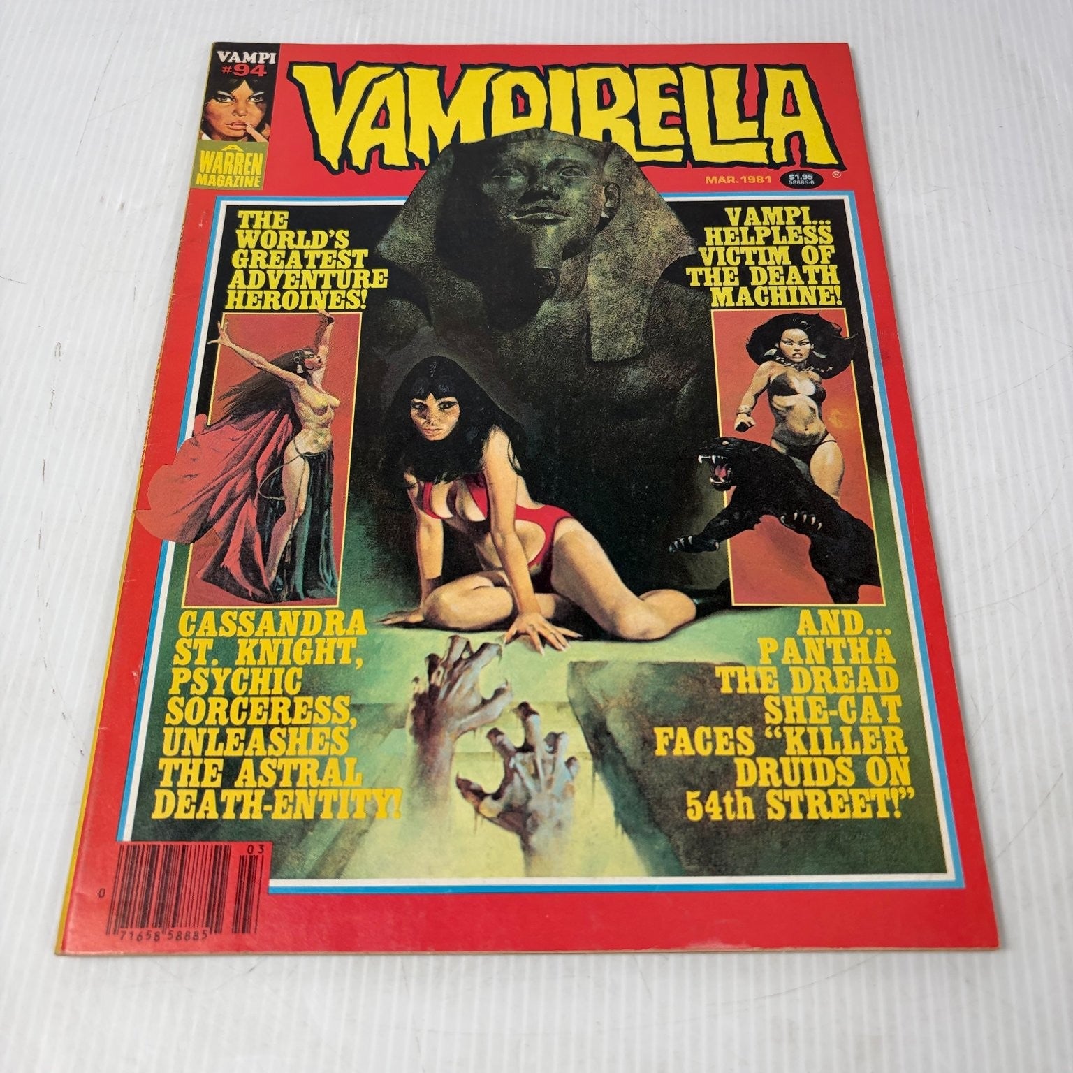 Vampirella Comic Magazine #94 March 1981 Star Wars Empire Strikes Back Ad Horror