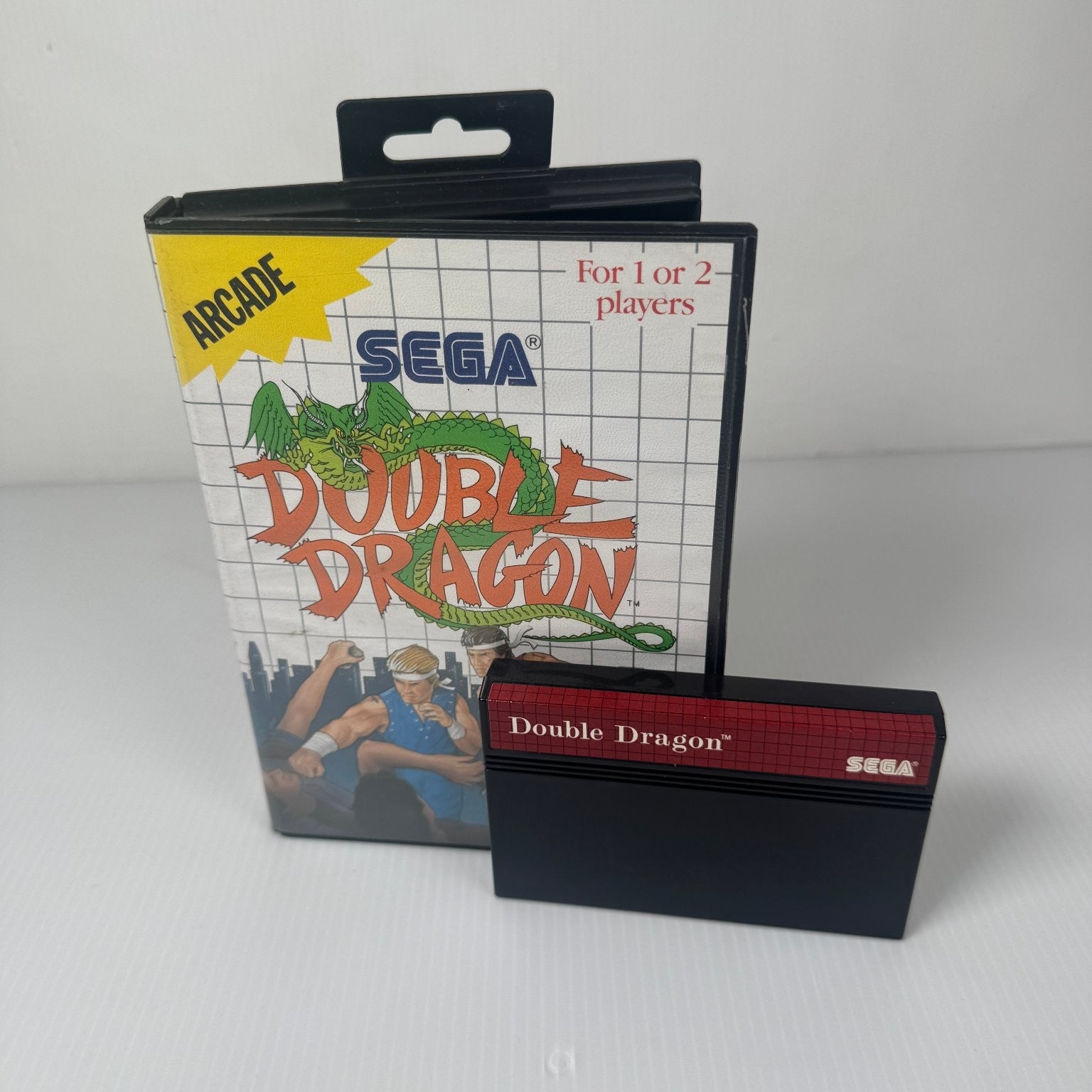 Double Dragon Sega Master System Arcade Video Game 2 Players Case & Game