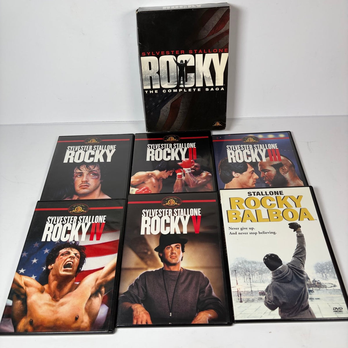 Rocky The Complete Saga DVD Box Set Sylvester Stallone I II III IV V Balboa 6