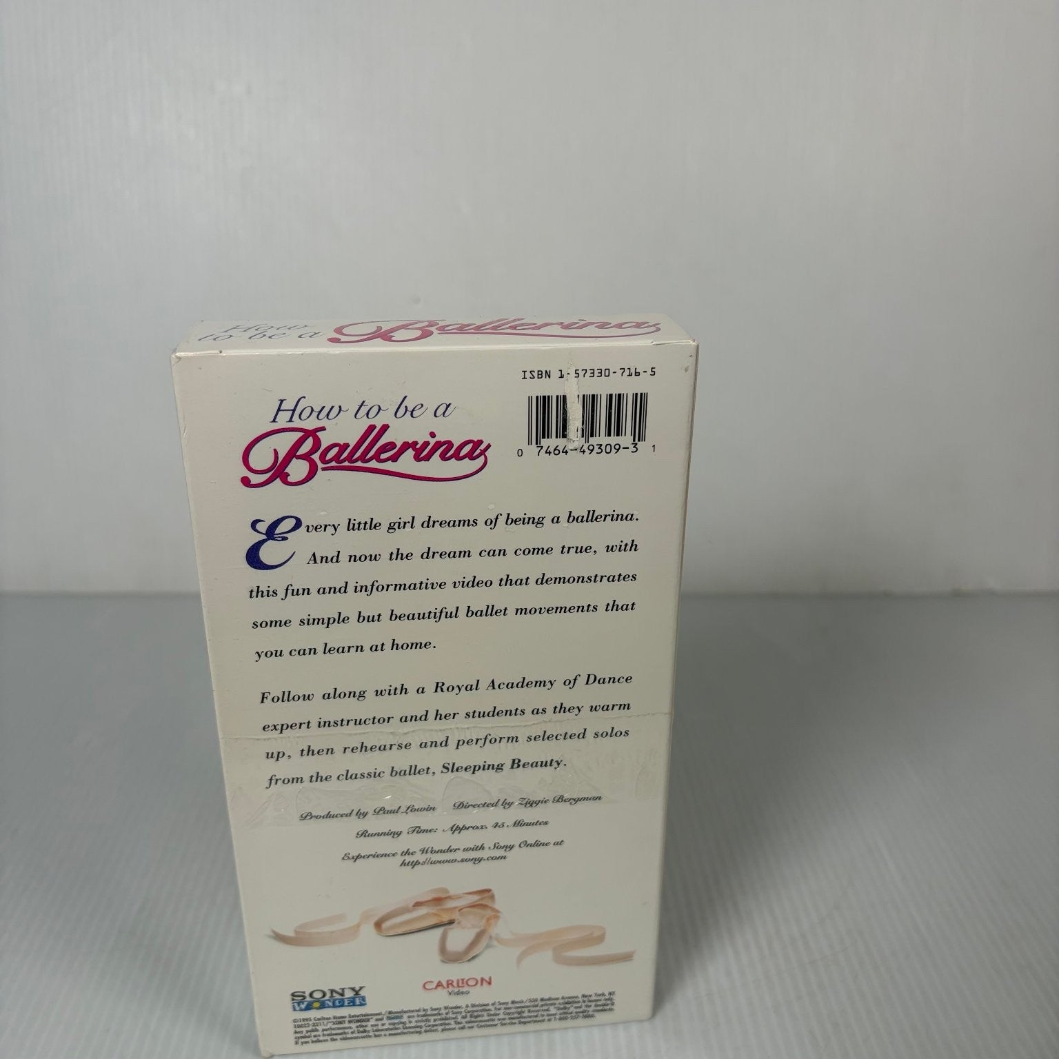 How to be a Ballerina VHS 1993 Kids Dance Ballet Instructional Sony Wonder