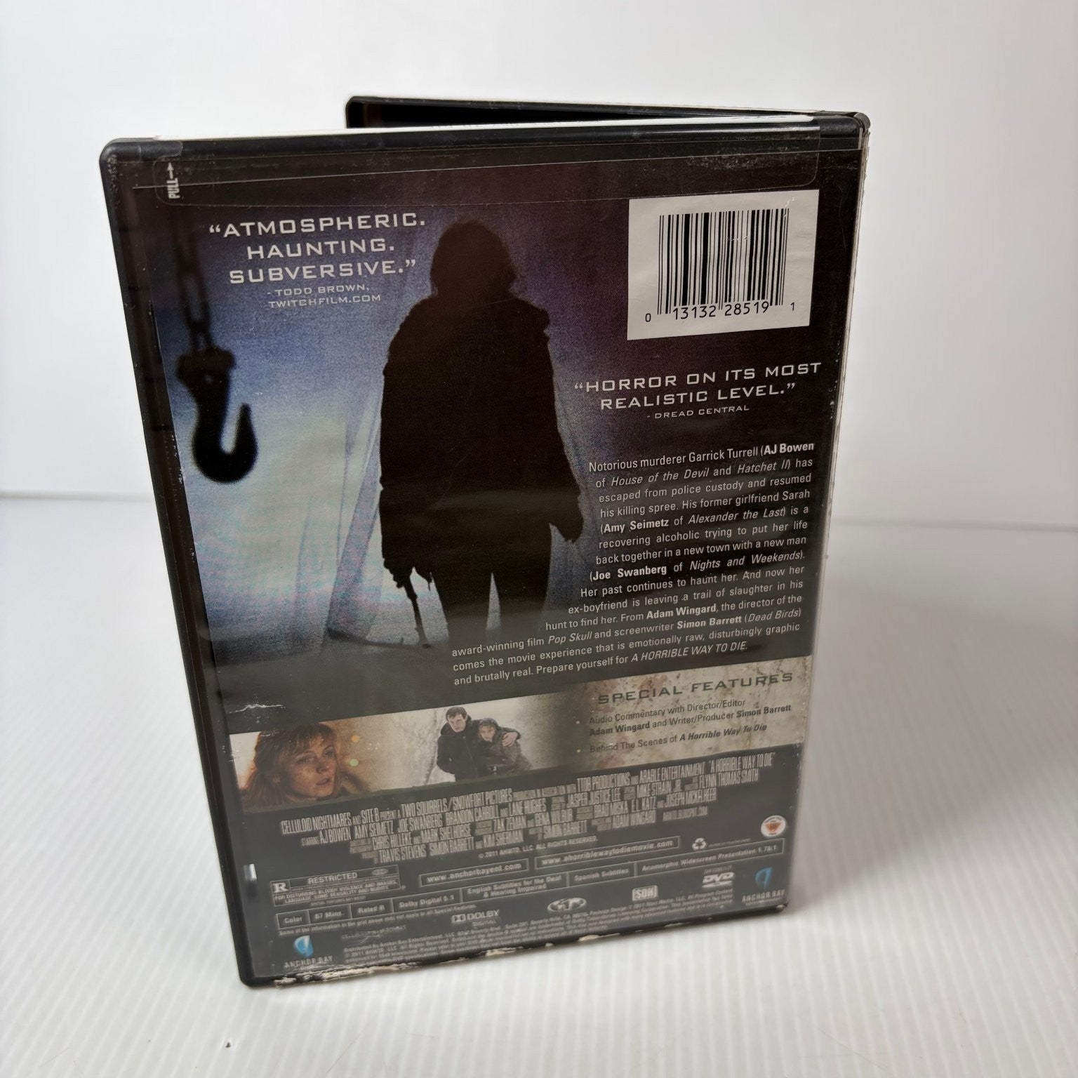 A Horrible Way to Die DVD 2011 Adam Wingard Horror Thriller AJ Bowen
