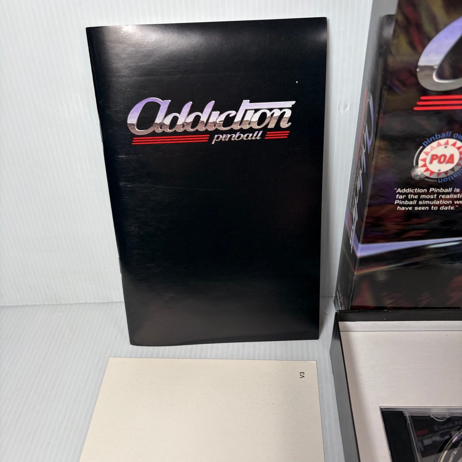 Addiction Pinball Big Box PC CD-ROM Video Game Worms World Rally Fever