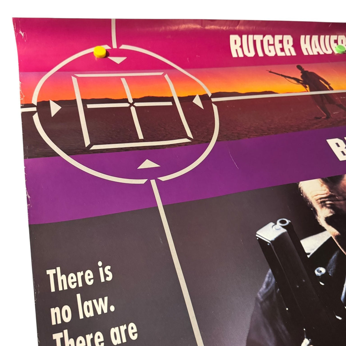 Beyond Justice 1992 One-Sheet Movie Poster Action Thriller Rutger Hauer 40"x27"