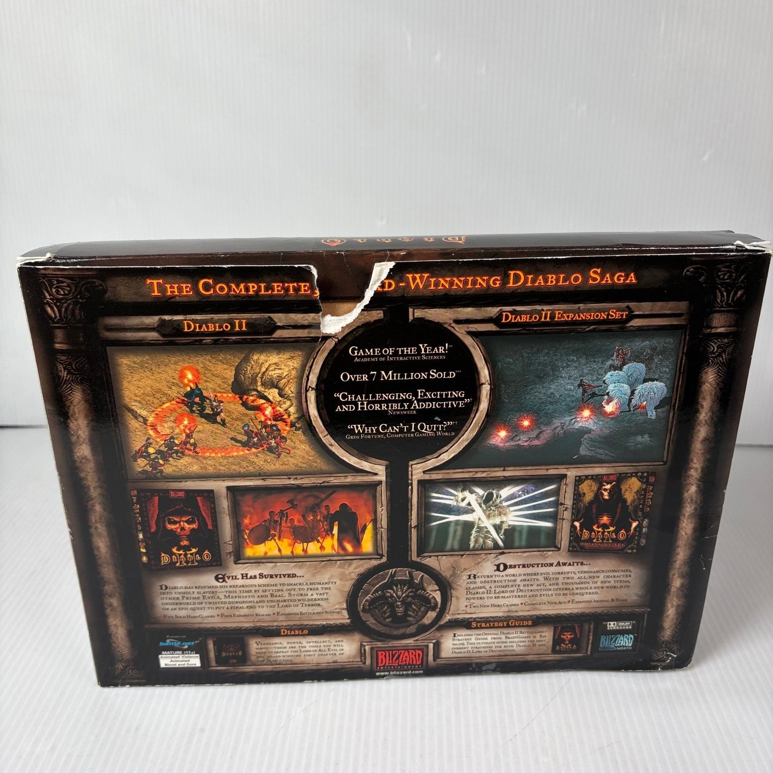 Diablo Battle Chest Big Box PC Video Game Blizzard Action RPG Complete