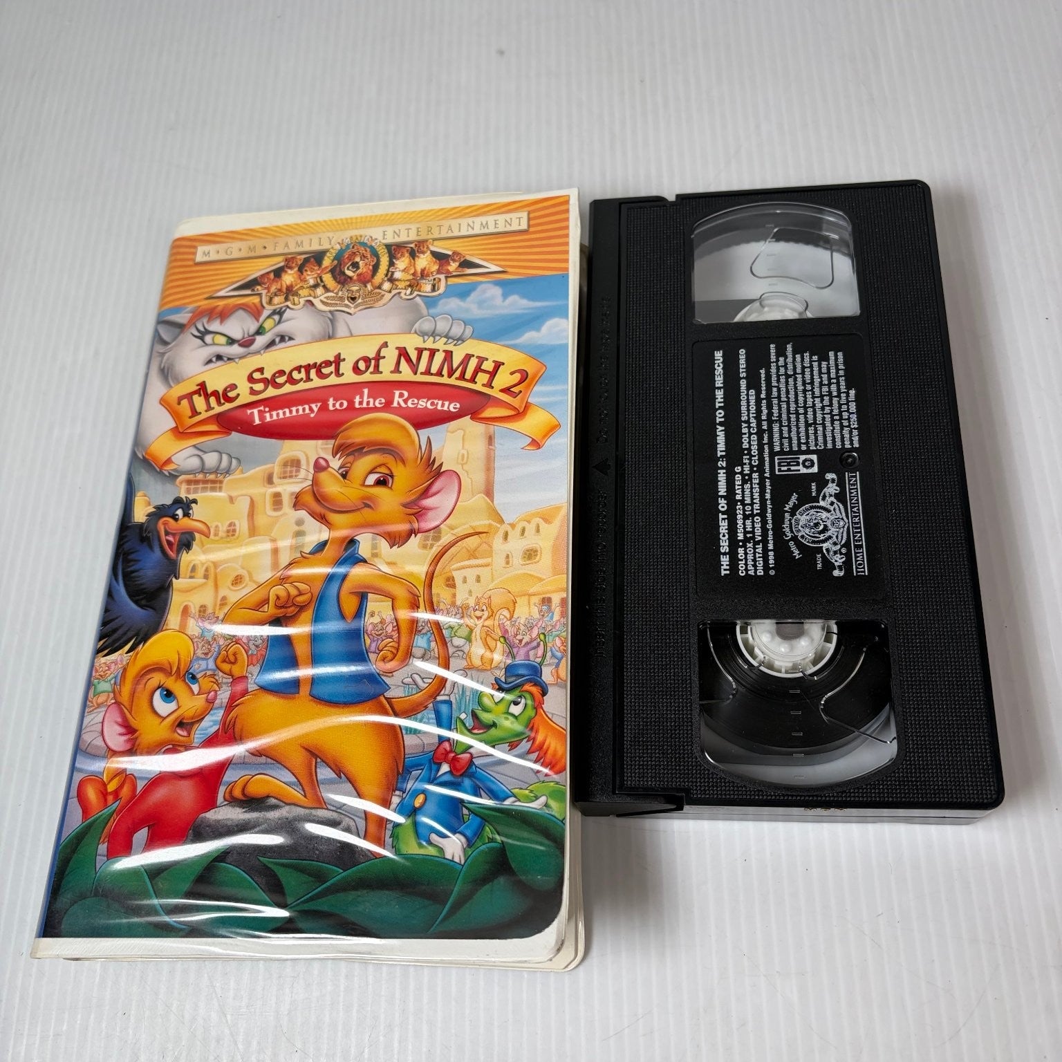 Secret of NIMH 2 Timmy to the Rescue VHS 1998 Animated Family MGM