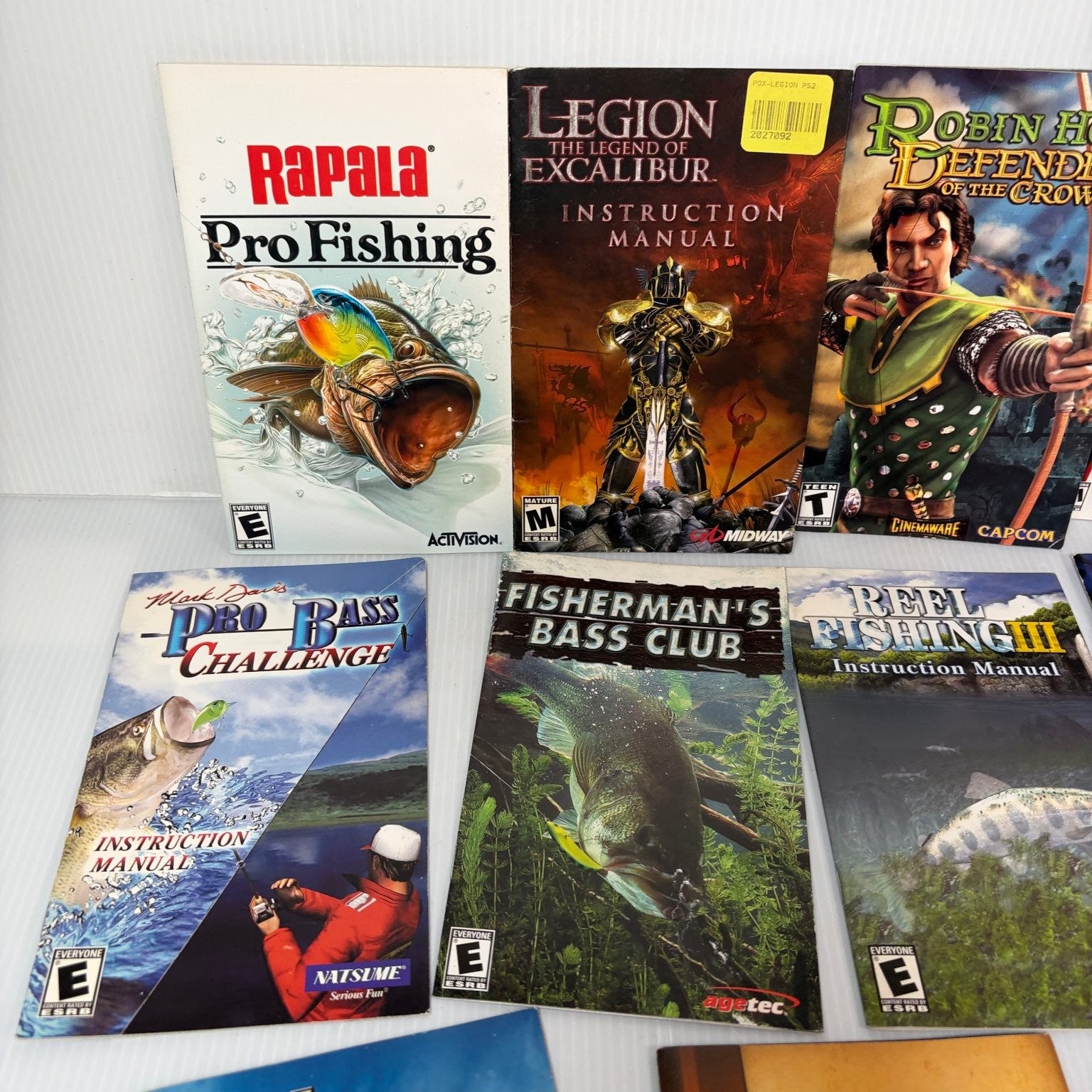 Lot of 11 Playstation 2 Manuals Rune, Excalibur, Mark of Kri, Summoner 2 & More