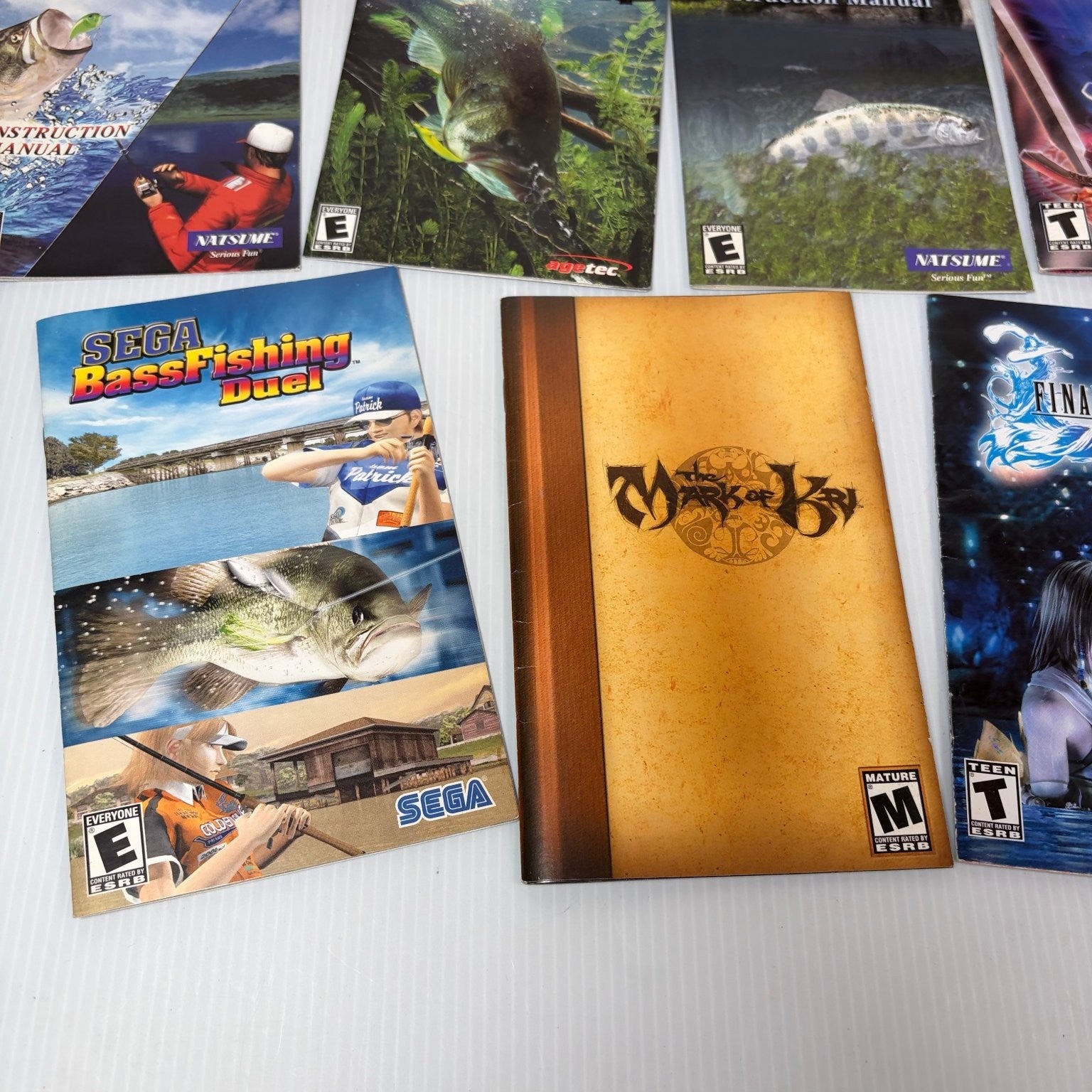 Lot of 11 Playstation 2 Manuals Rune, Excalibur, Mark of Kri, Summoner 2 & More