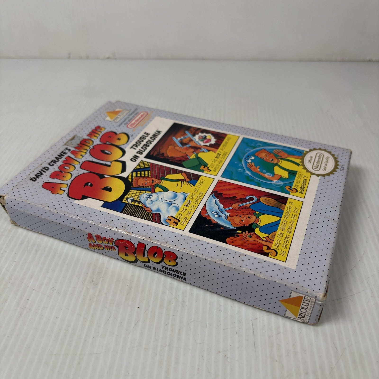David Crane's A Boy and His Blob Nintendo NES Complete CIB W/ Foam