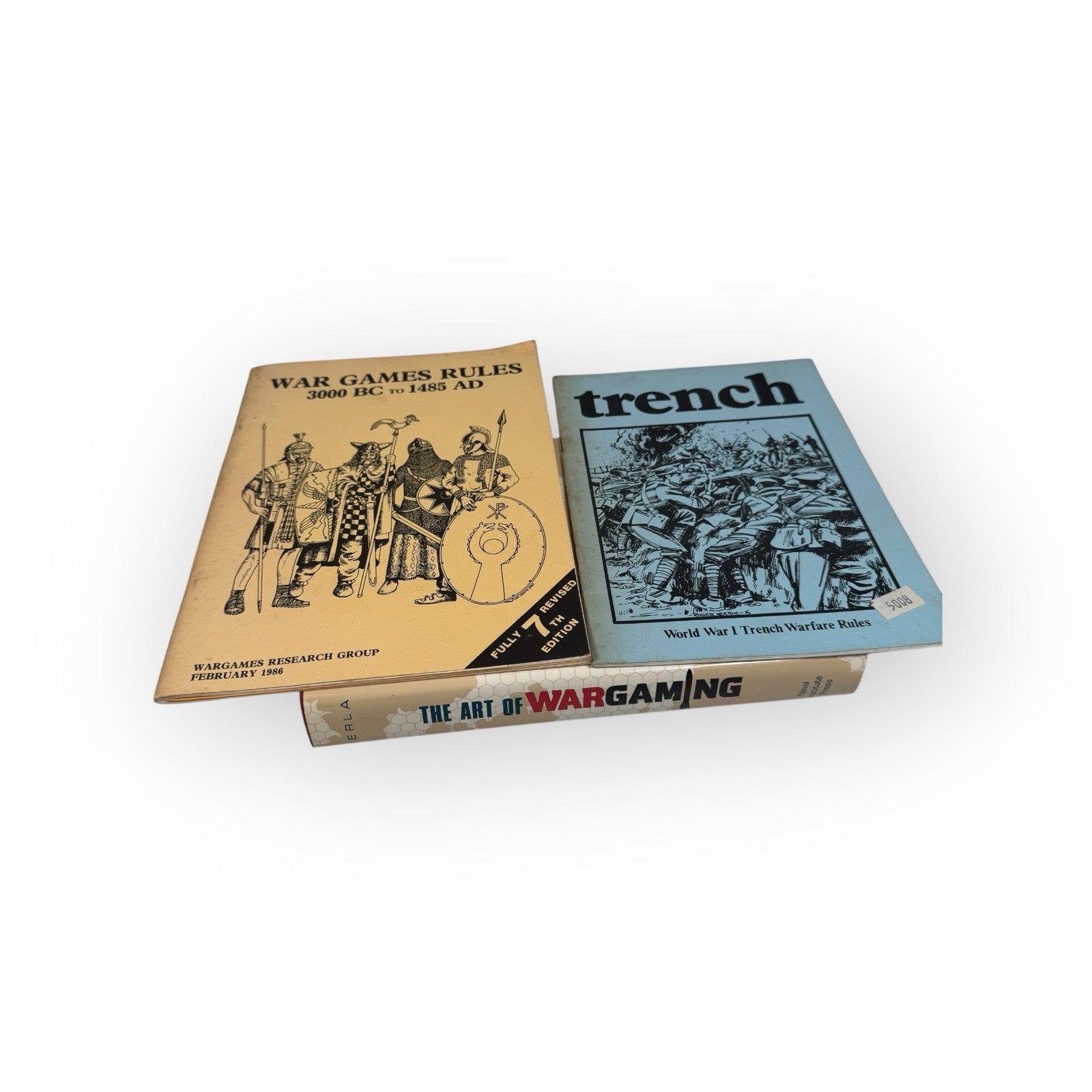 Mixed Lot 3 Wargames Books Trench, 3000 BC to 1485 AD & Art Of Wargaming