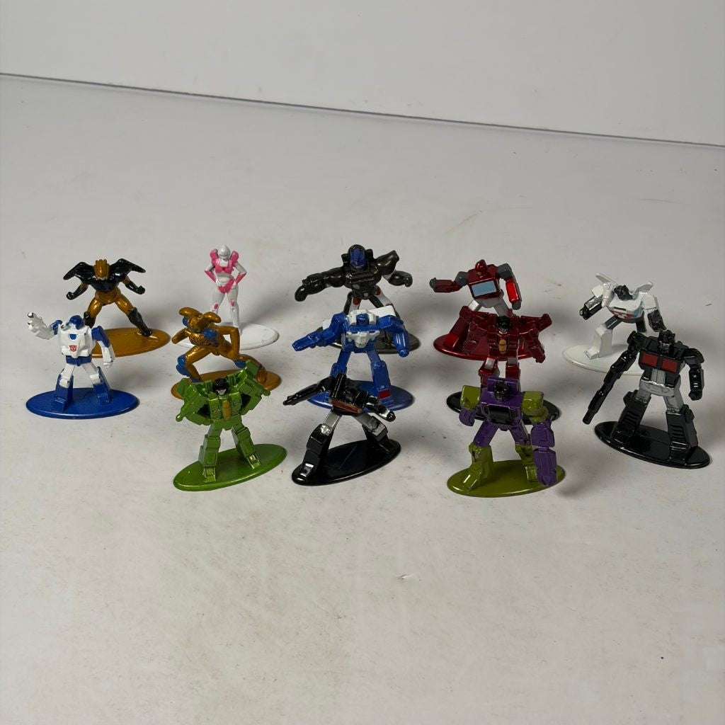 Transformers Nano Metalfigs Diecast Mini Figure Lot of 12 Jada Toys G1 Autobot