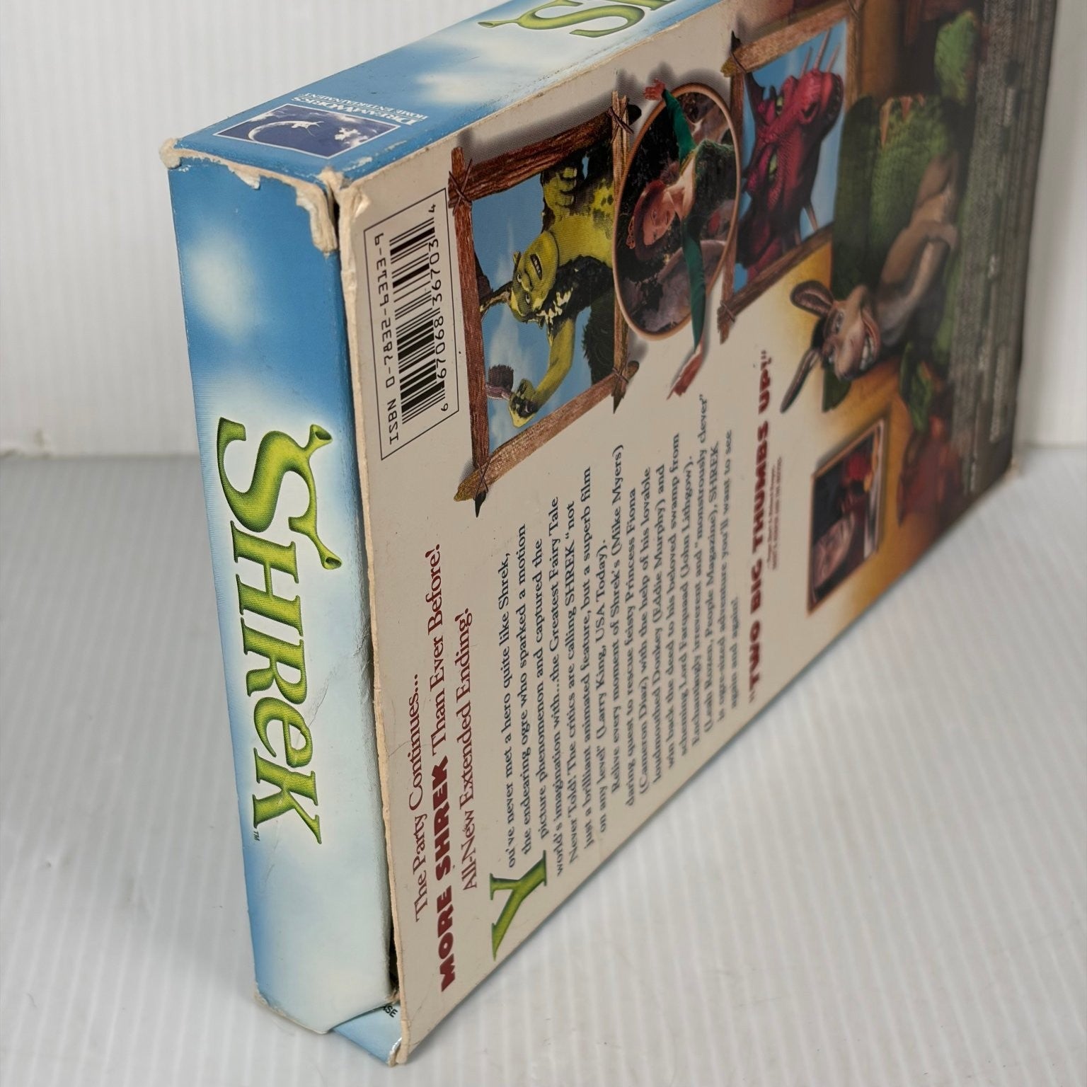 Shrek VHS 2001 Animated Comedy Special Edition DreamWorks Big Box