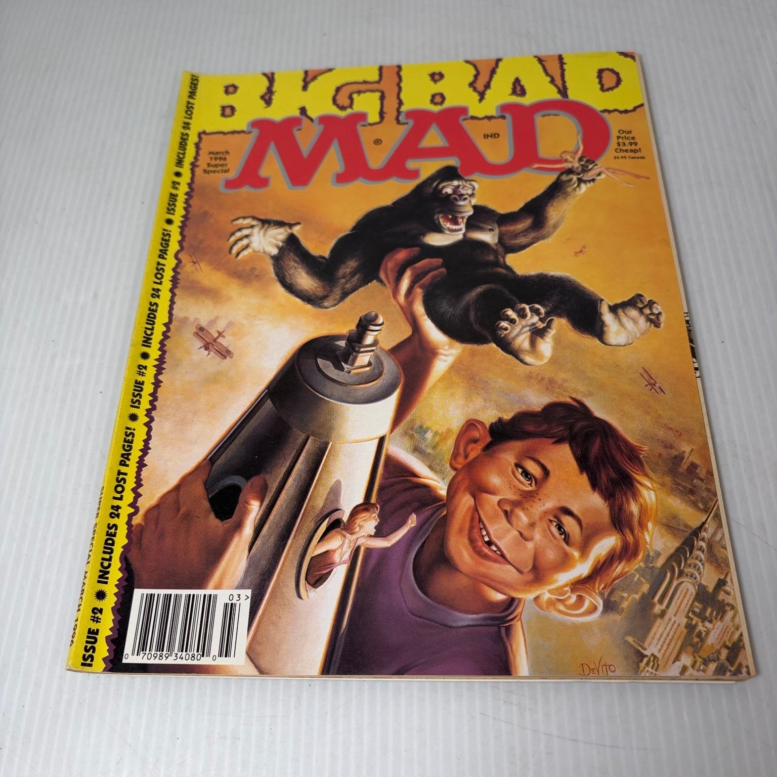 Big Bad Mad Magazine March 1996 King Kong Alfred E. Neuman Parody