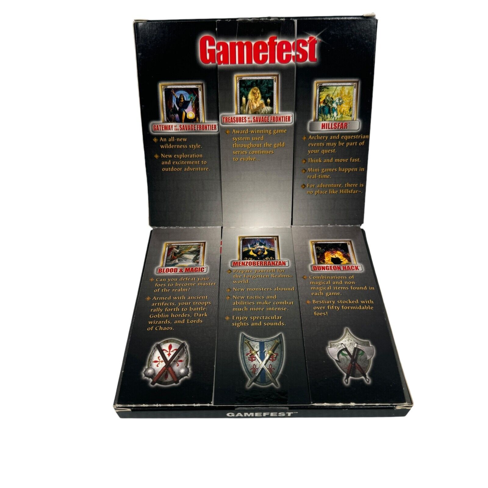 Gamefest 14-Game Compilation of Forgotten Realms Classics for PC AD&D w/ Wheels