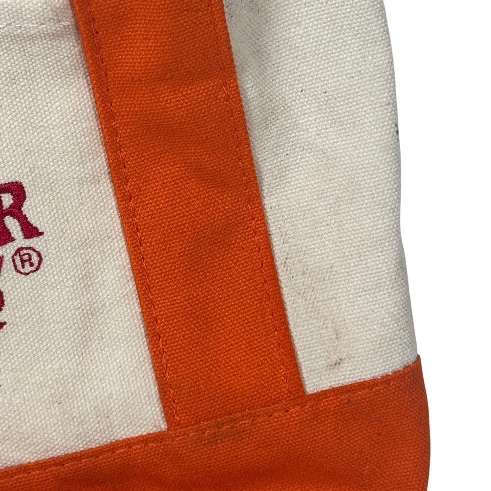 Trader Joe’s Crew Exclusive Mini Tote Bag Orange With Tag
