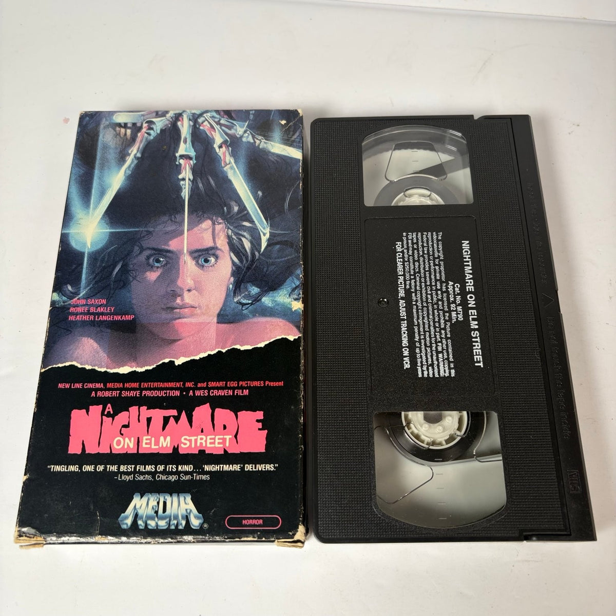 A Nightmare on Elm Street VHS 1985 Horror Media Release w/ Double Flap
