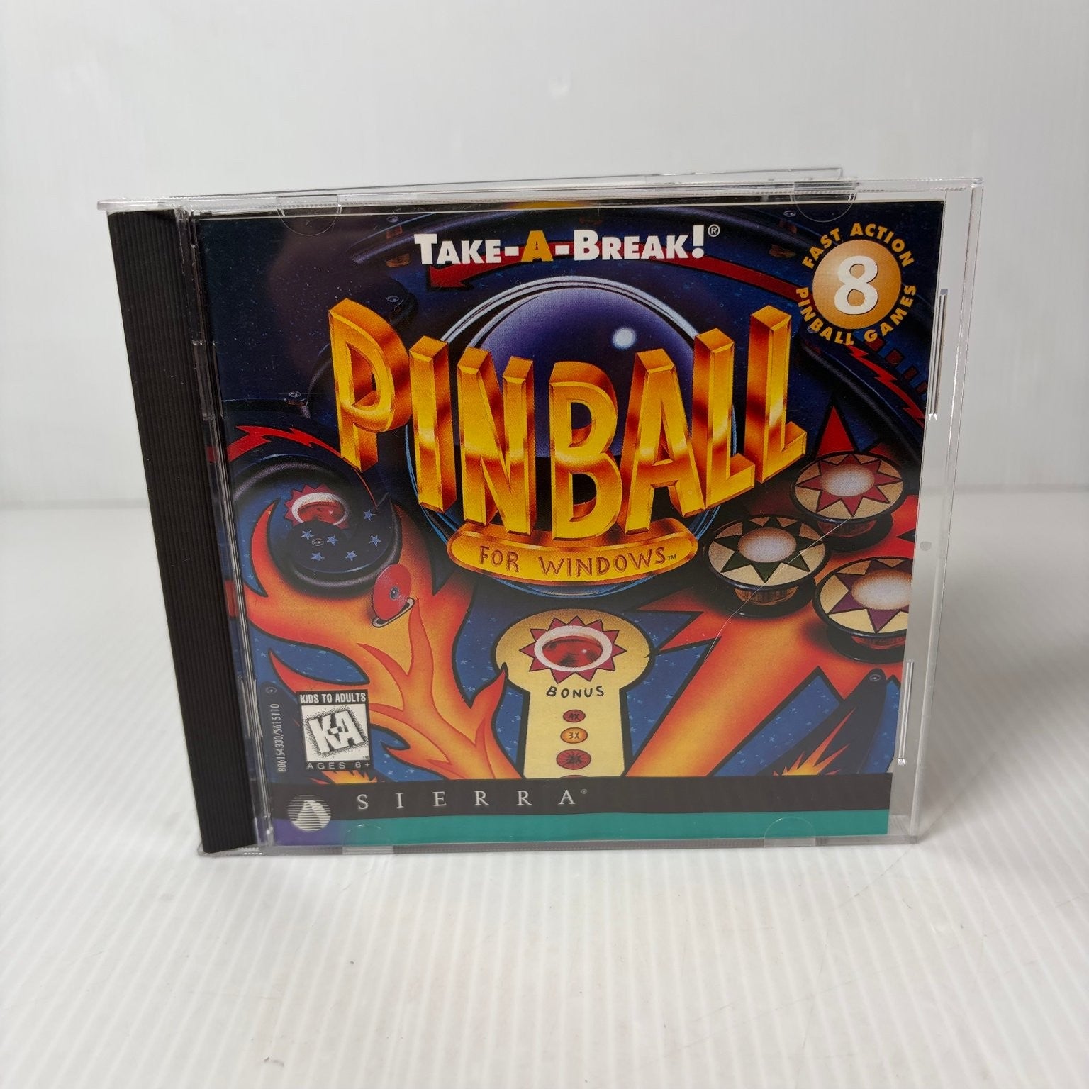 Take-A-Break! Pinball For Windows Video Game PC CD-ROM Arcade