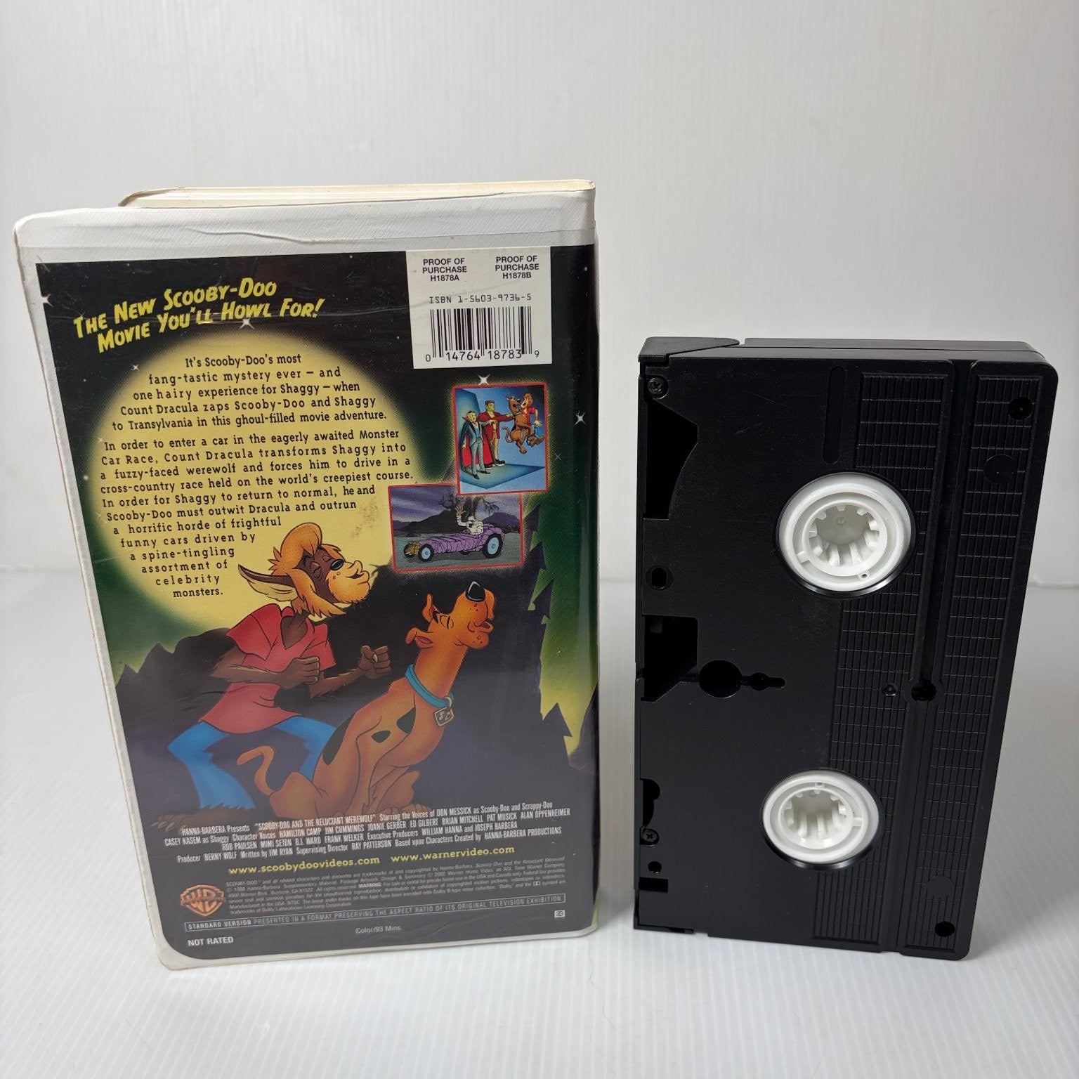 Scooby-Doo! & Reluctant Werewolf VHS 1988 Animated Hanna-Barbera Clamshell