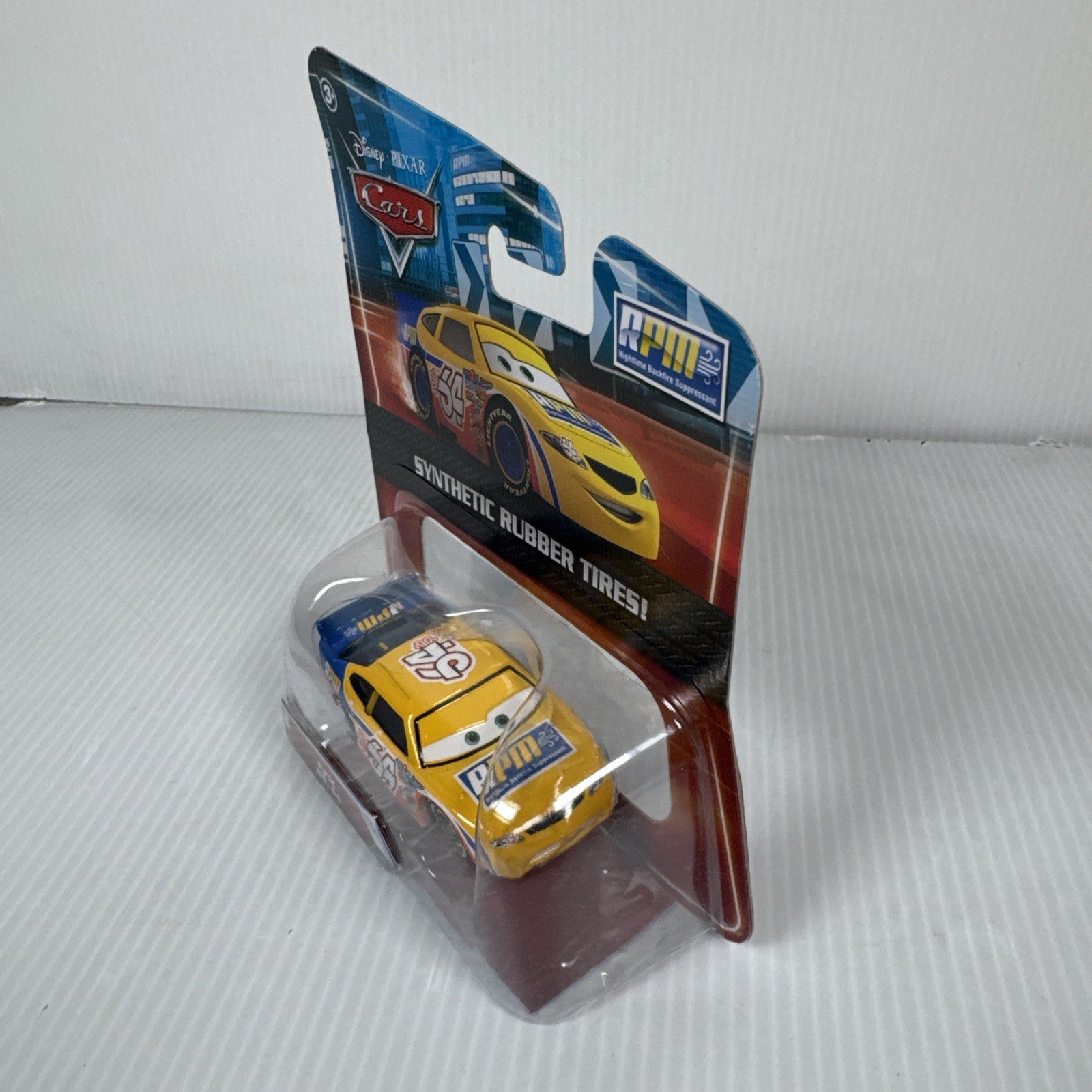 2009 Disney Pixar Cars Synthetic Rubber Tires RPM No. 64 Mattel NISP