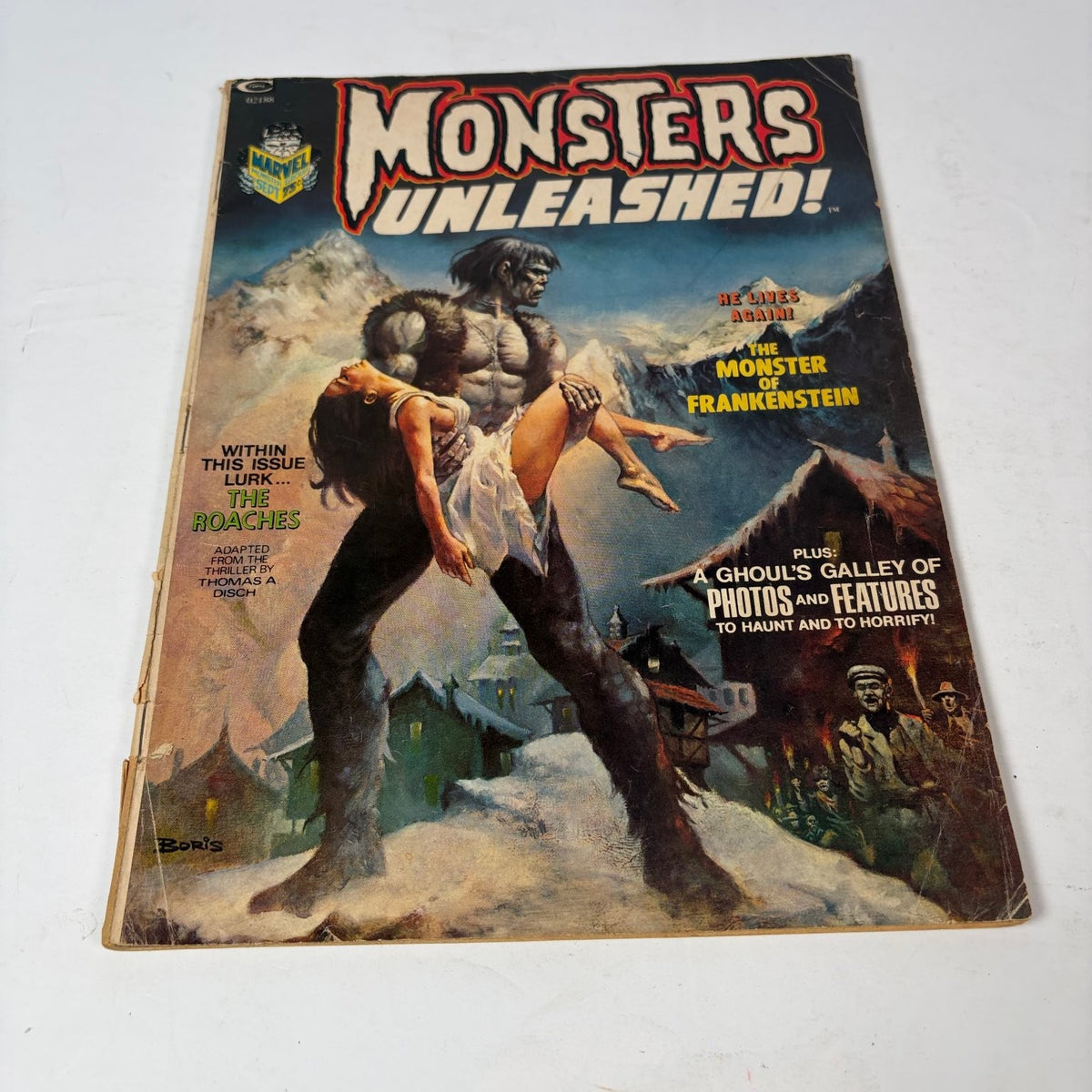 Monsters Unleashed! Magazine No. 2 September 1973 Frankenstein Boris Vallejo
