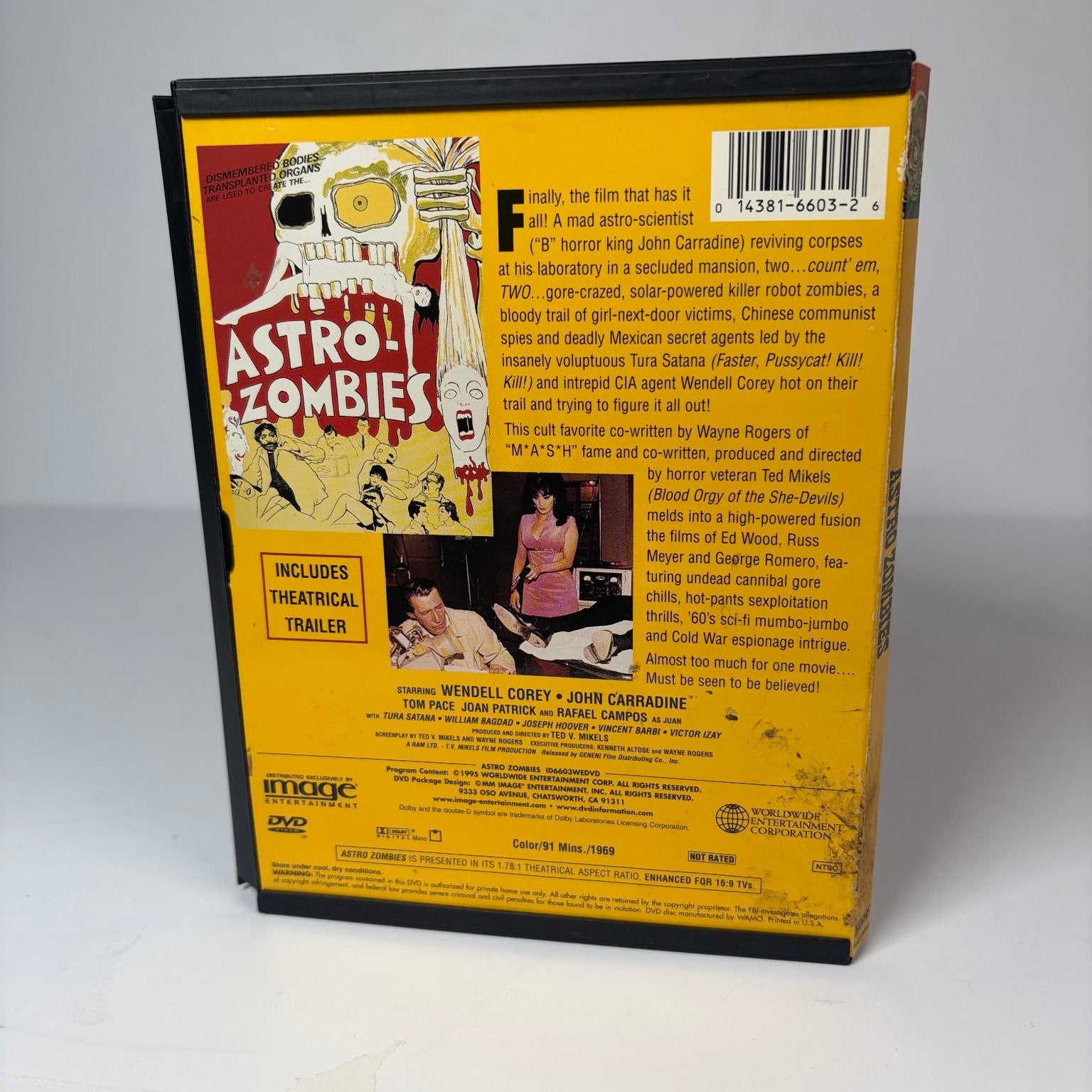 Astro Zombies DVD 1968 Cult Cinema John Carradine Ted V. Mikels Trailer