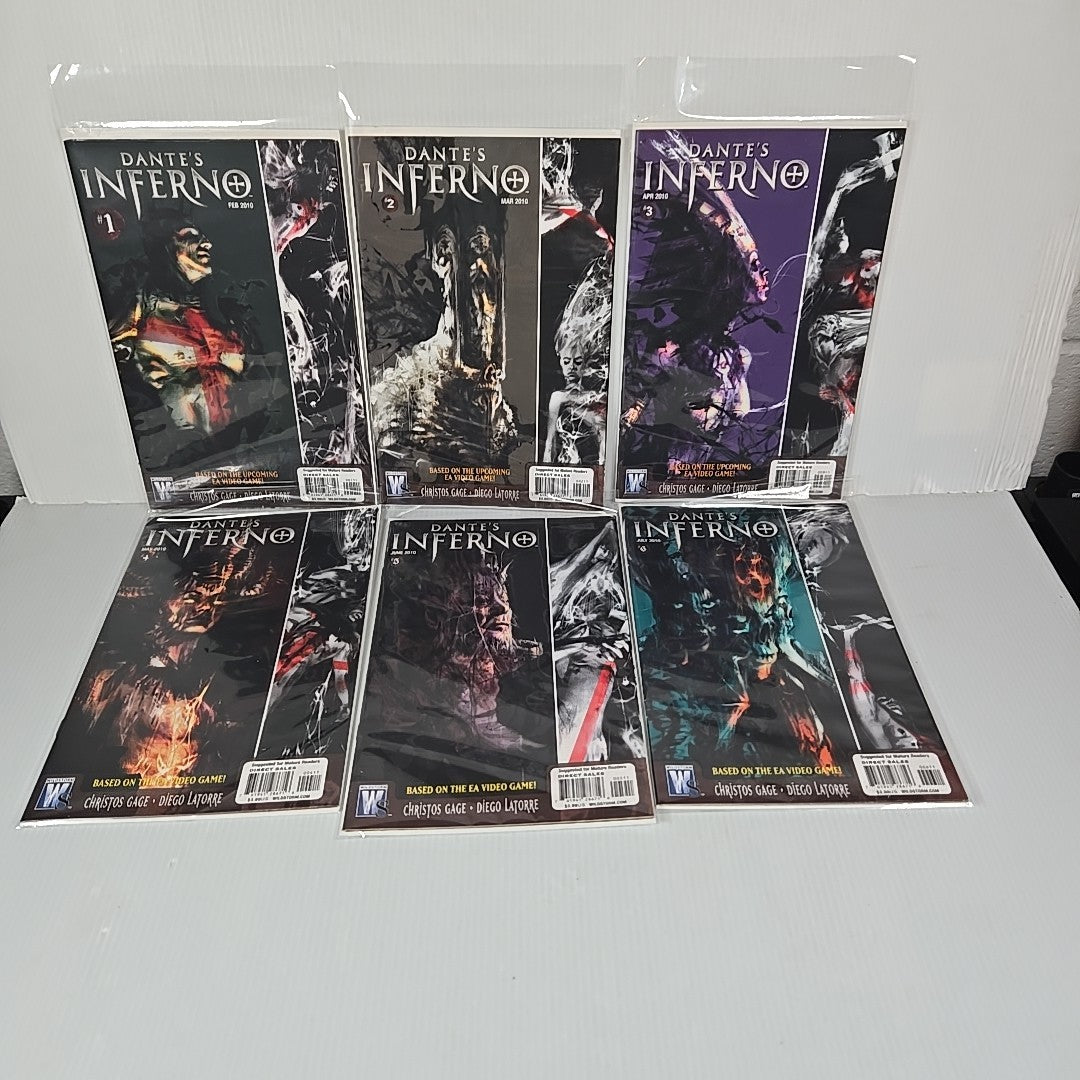 Dante’s Inferno Video Game Comic Book Full Run #1-6 Wildstorm