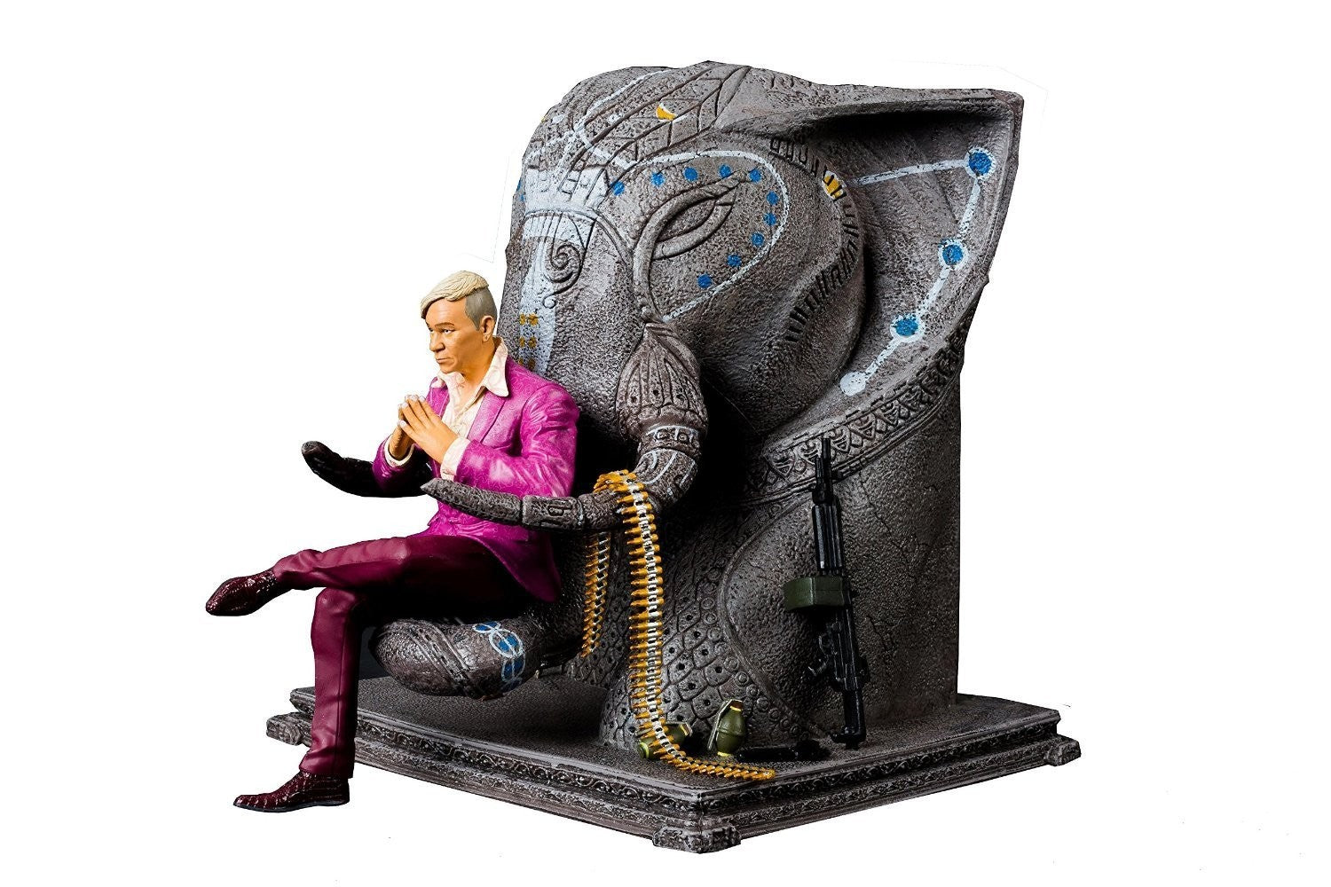 Pagan Min Figurine Statue on Elephant Throne FAR CRY 4 Kyrat UBI Collectibles