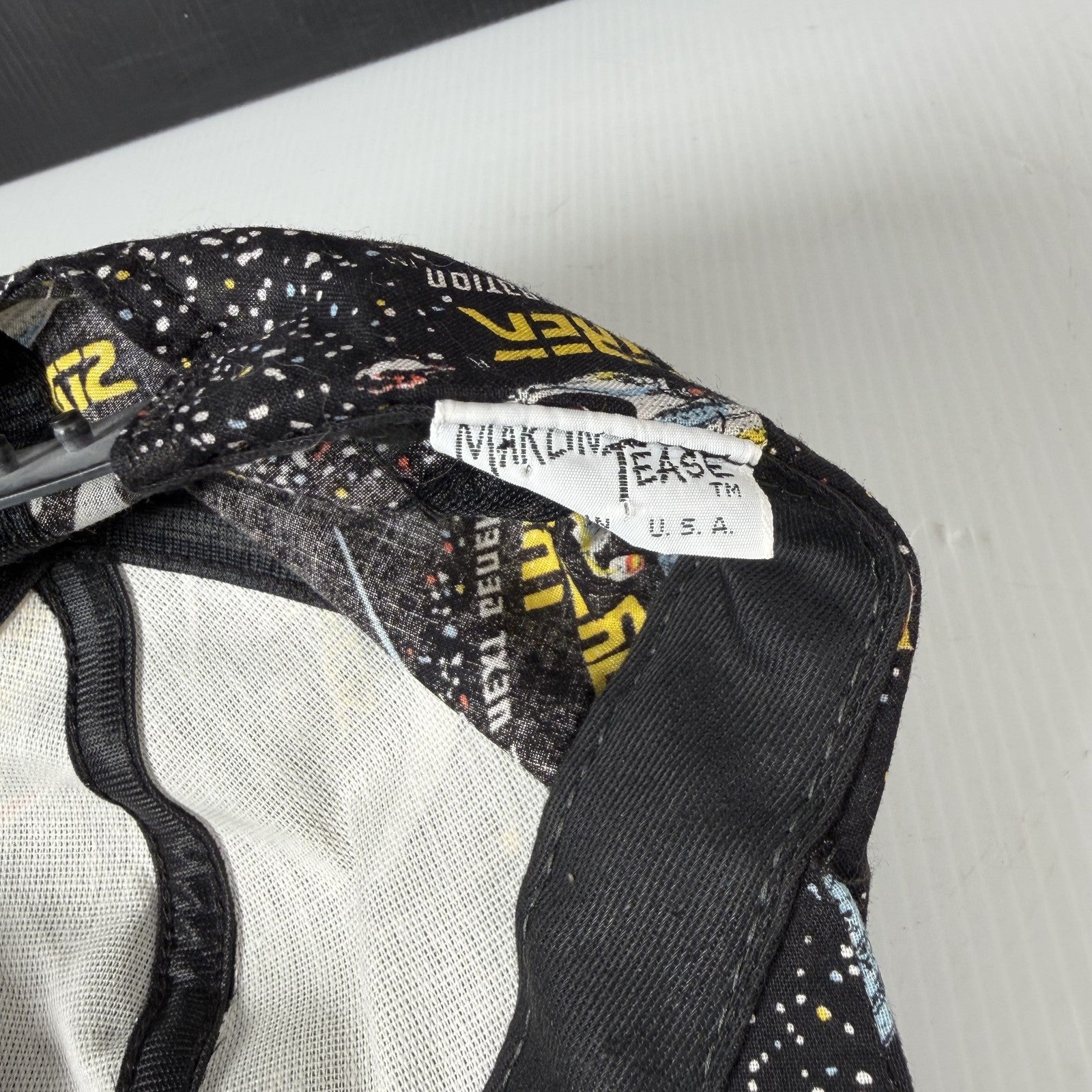 Vintage 90s Star Trek The Next Generation Snapback Hat Cap Maklin Tease All Over