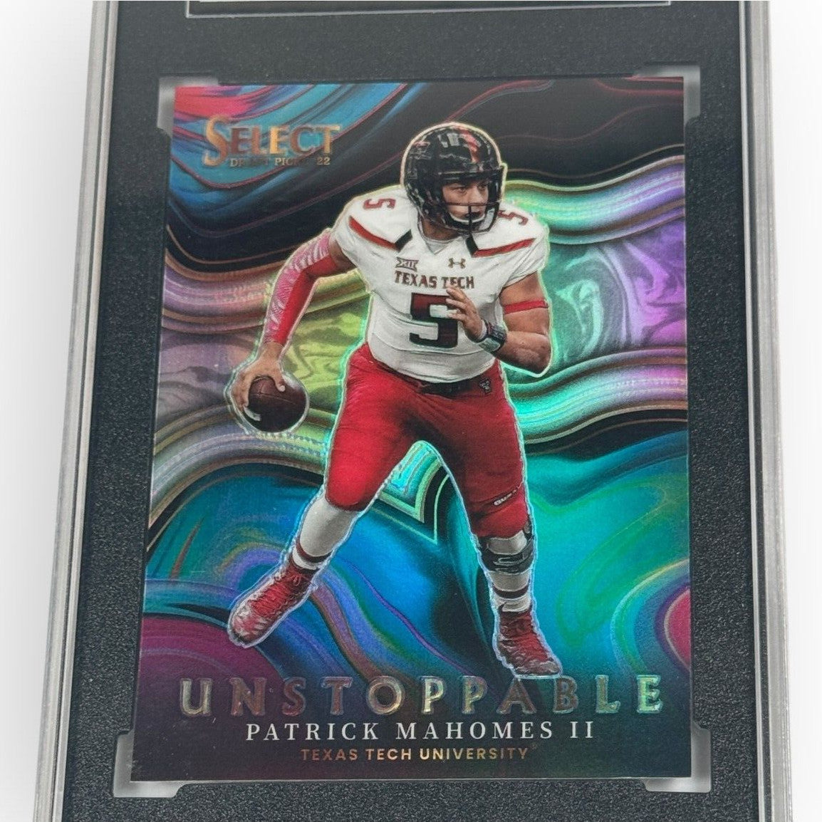 2022 Panini Select Draft Picks - Unstoppable Patrick Mahomes II #US-PM