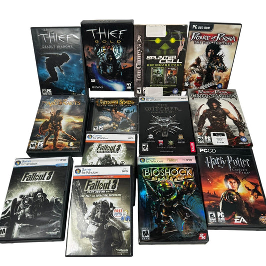 Lot of 13 AAA PC Games Fallout 3 & Game Add-Ons, Prince of Persia Trilogy & More