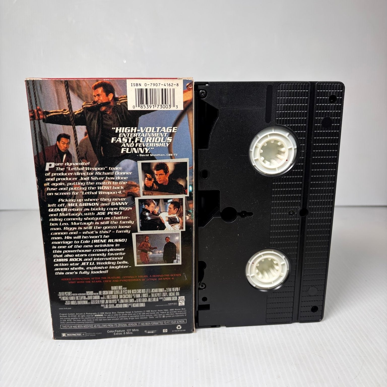 Lethal Weapon 4 VHS 1998 Action Comedy Warner Bros. Extra Feature Film