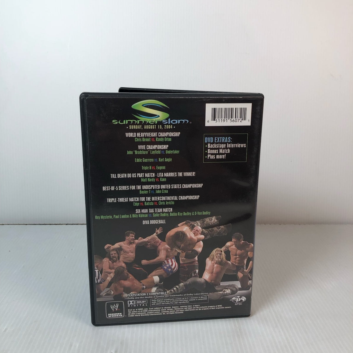 SummerSlam 2004 DVD WWE Championship Undertaker JBL Benoit Orton Angle