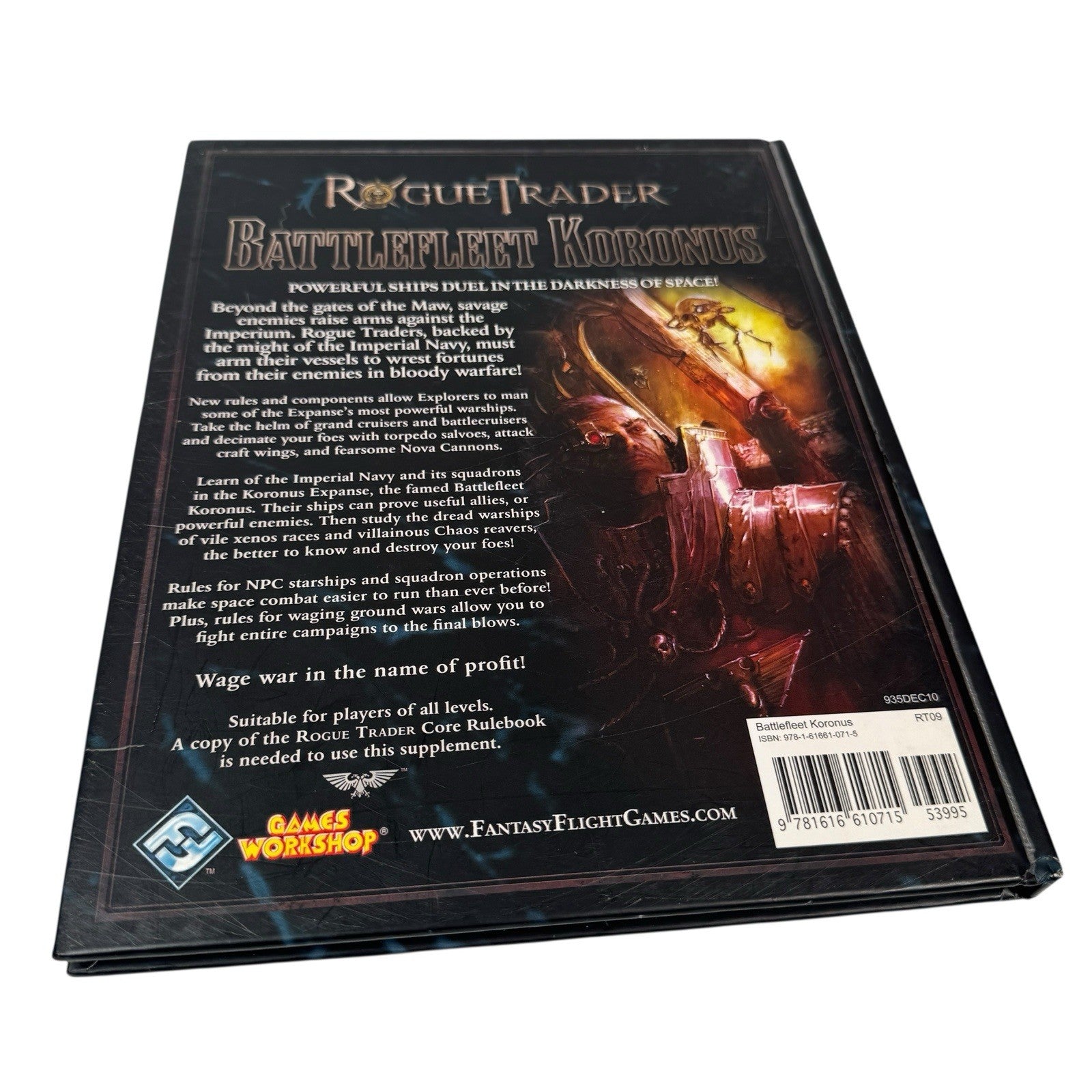 Warhammer 40K Rogue Trader Battlefleet Koronus Roleplaying Rulebook Hardcover