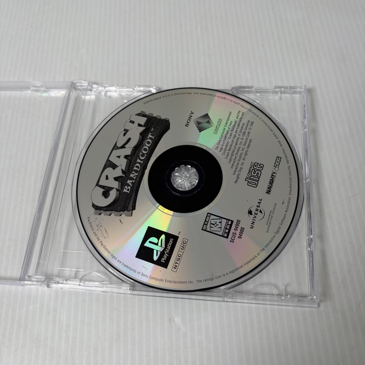 Crash Bandicoot PlayStation 1 PS1 Video Game Platformer Classic DISC ONLY