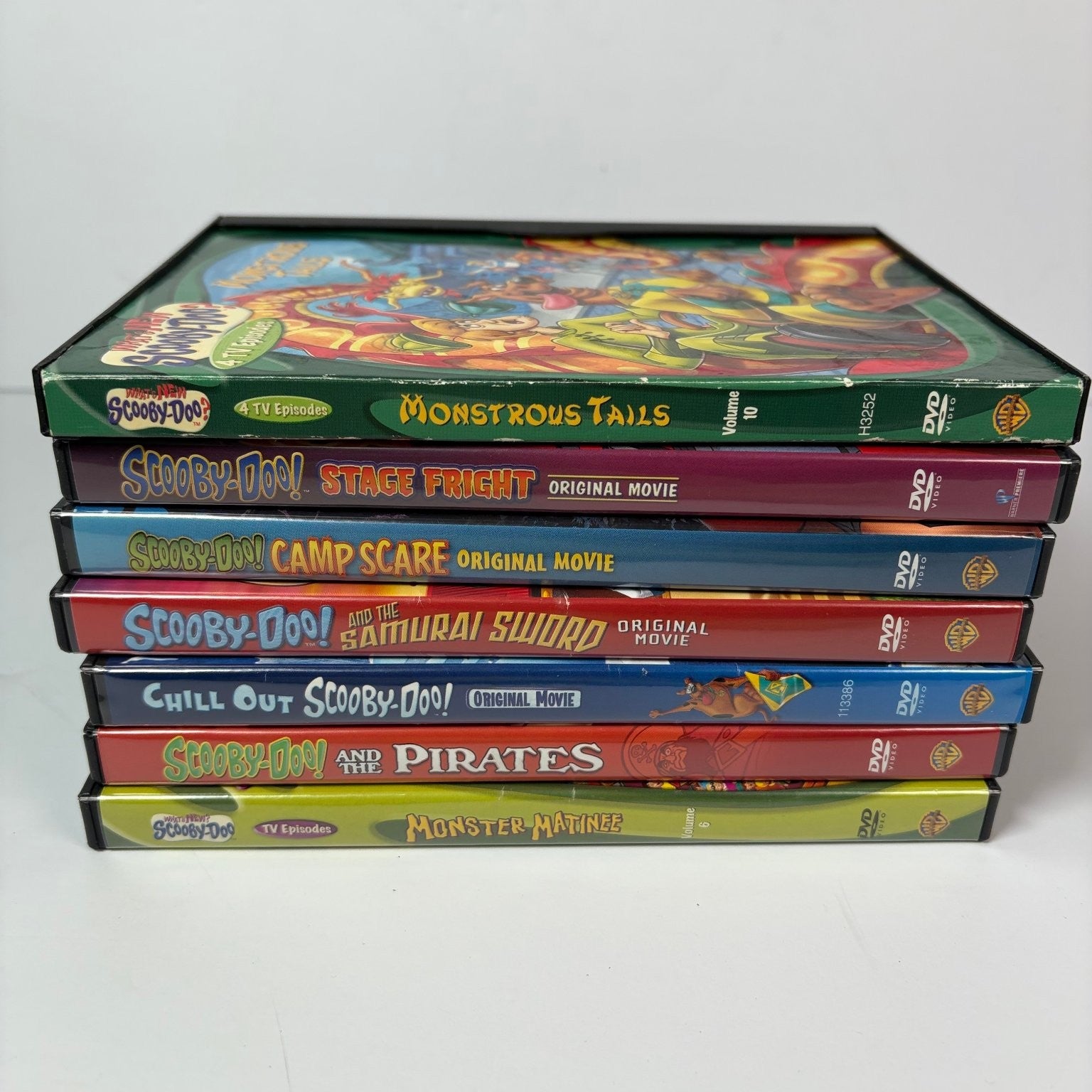 Scooby-Doo! Movie & TV Episode DVD Lot of 7 w/ Stage Fright, Camp Scare & More