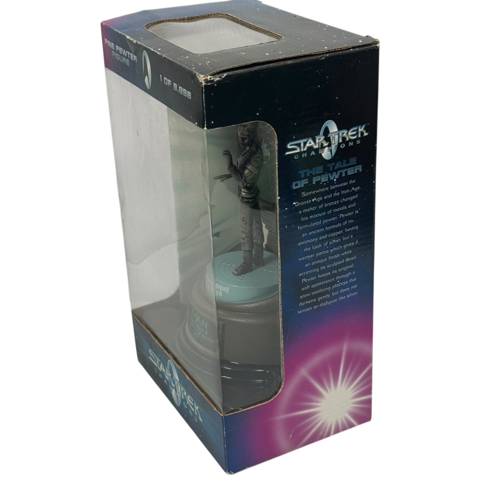 Star Trek Champions Khan Pewter Figure 1 of 9998 Wrath of Kahn 1982 1998 Sealed